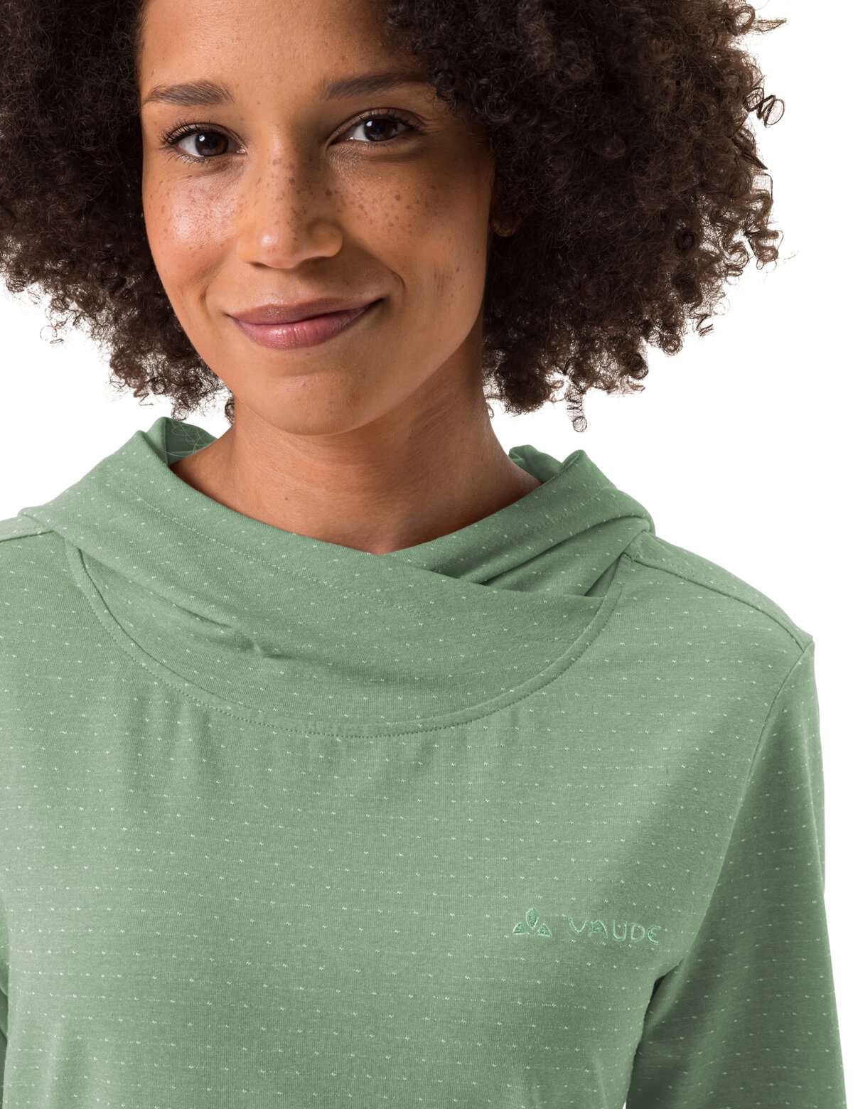 VAUDE Kapuzensweatshirt »WOMEN'S TUENNO PULLOVER«, (1 tlg.), Logoprägung auf dem Arm