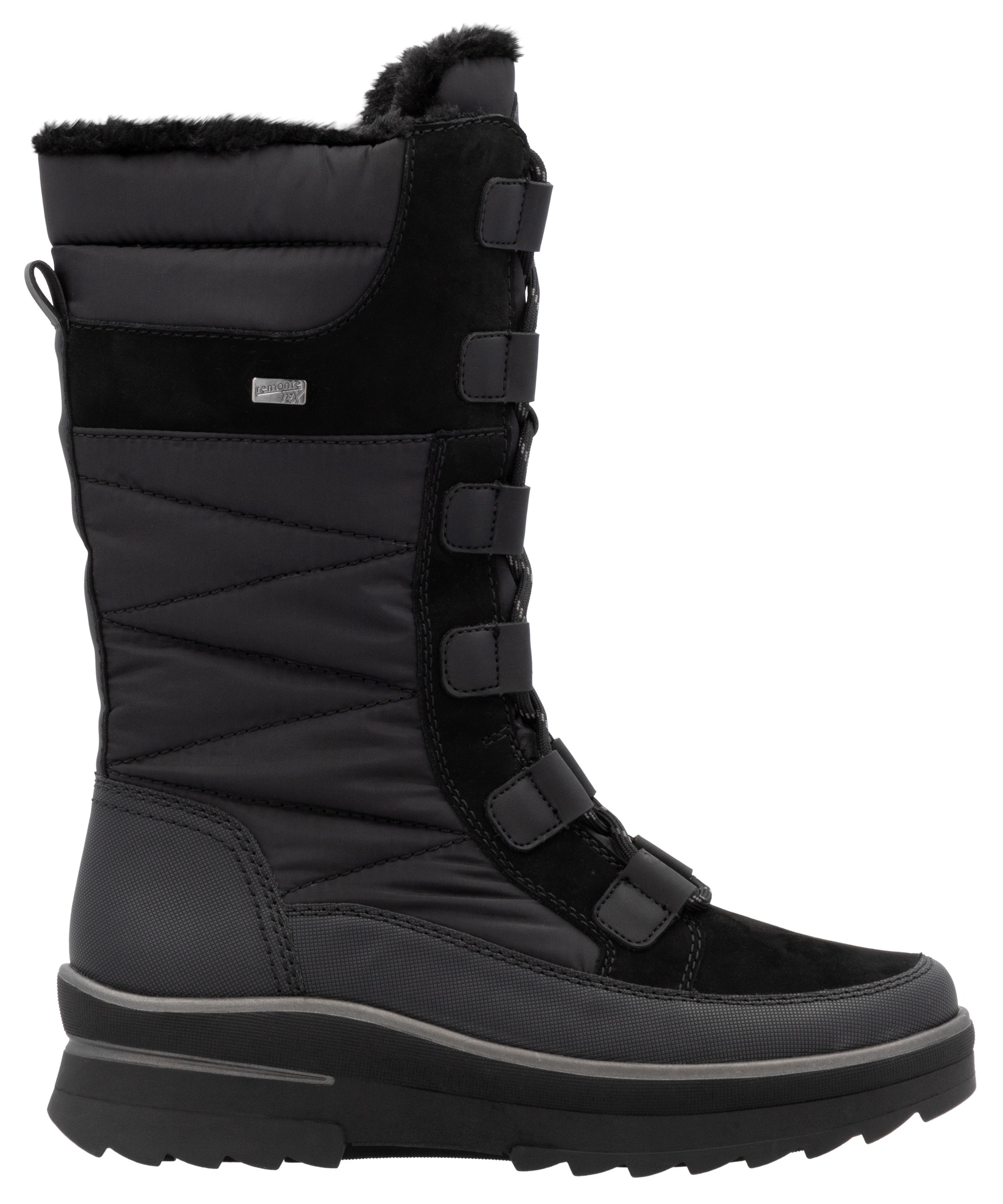 Remonte Winterstiefel, Keilabsatz, Schnürstiefel, Outdoorstiefel mit Innenreissverschluss