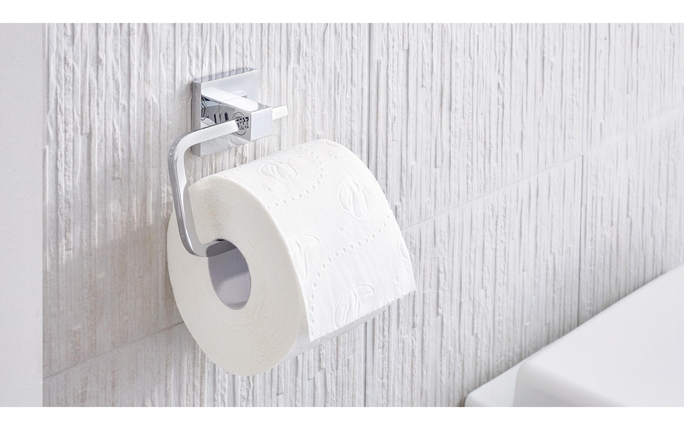 tesa Toilettenpapierhalter »Deluxxe, Silberfarben«
