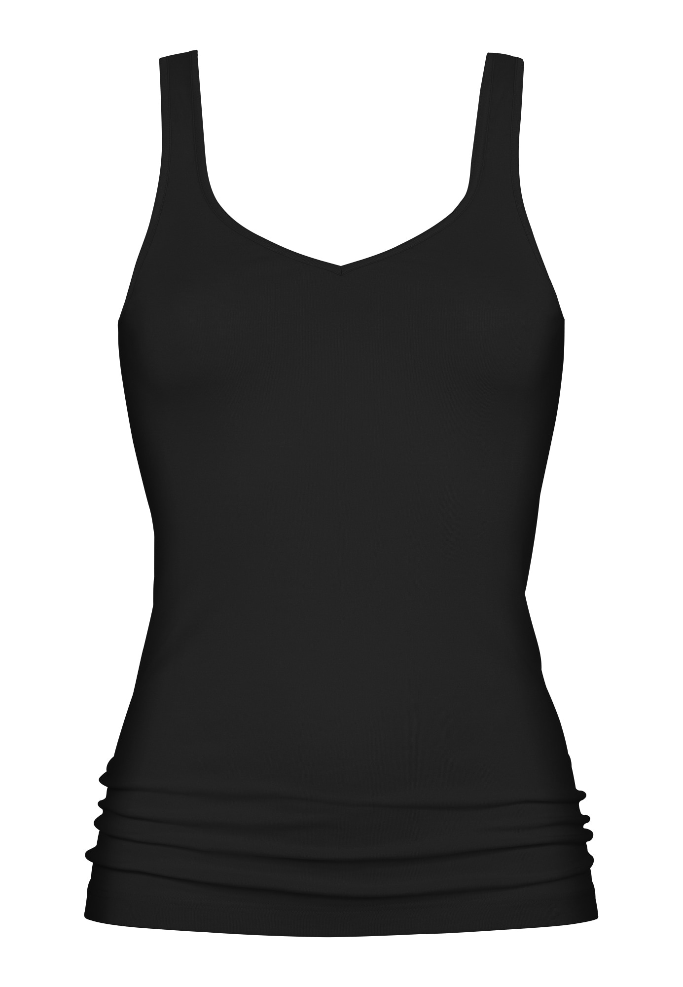 Mey Tanktop »SERIE NOBLESSE«, schmale Passform, breite Träger, tiefer V-Ausschnitt