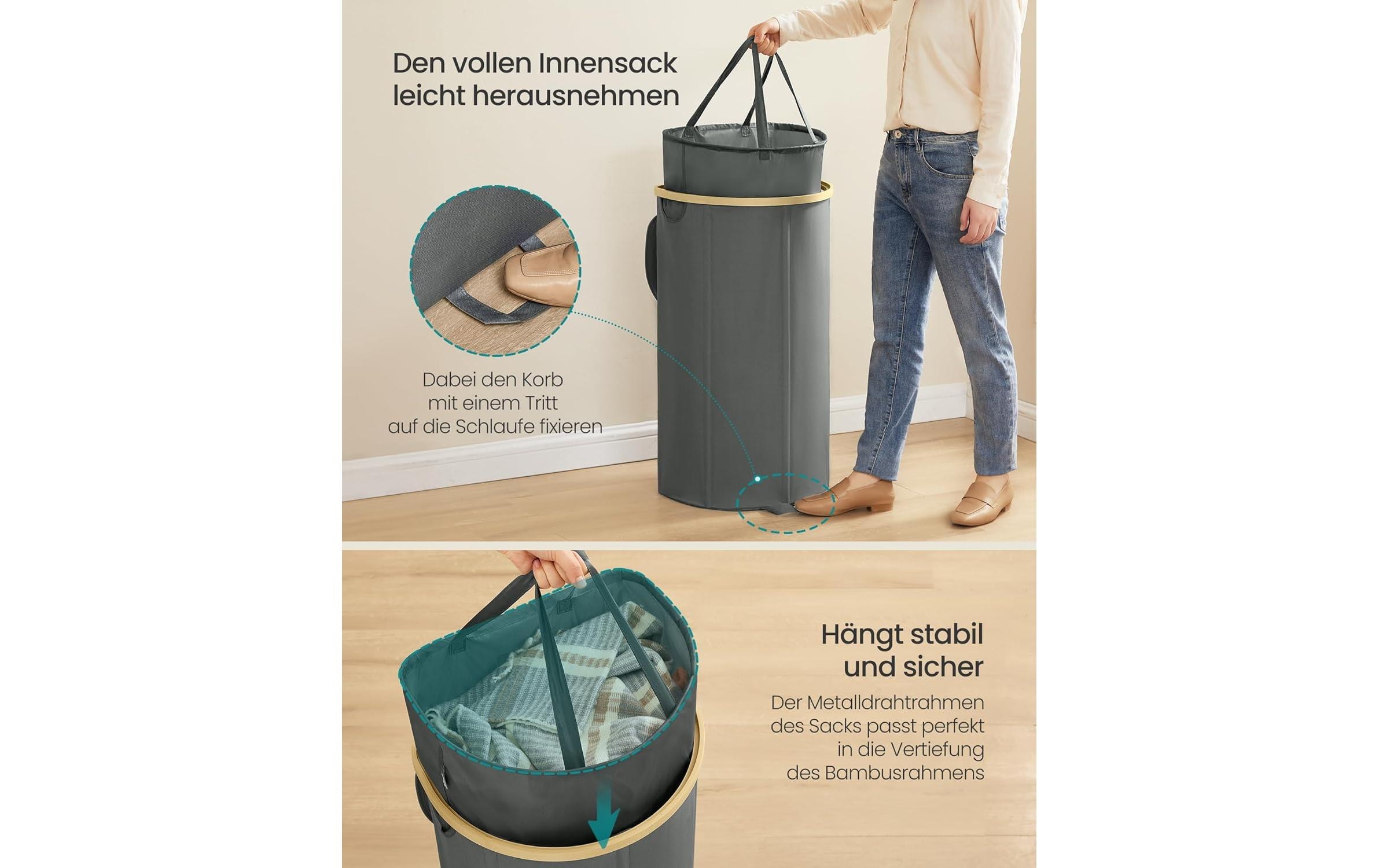 SONGMICS Wäschekorb »90 l«