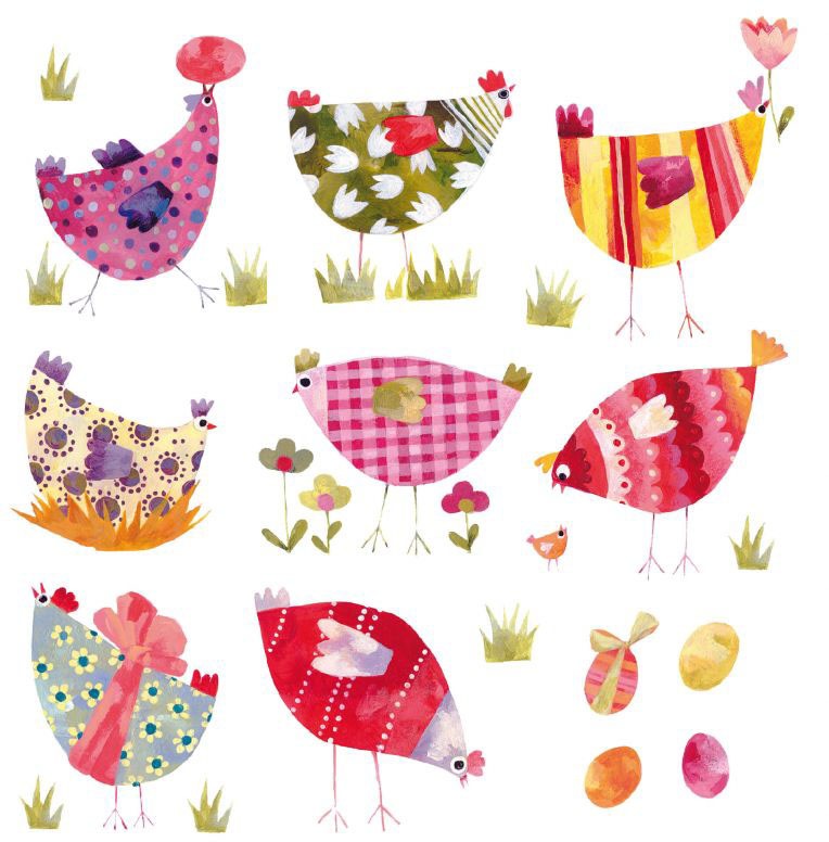 Image of Wall-Art Wandtattoo »Märchenhaft Bunte Hühner«, (1 St.) bei Ackermann Versand Schweiz