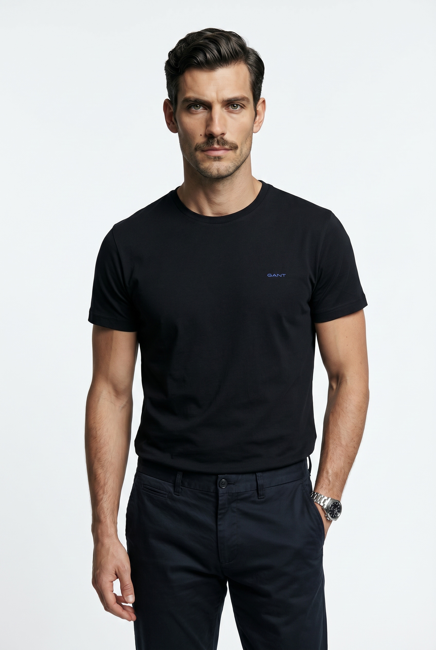 Image of Gant T-Shirt "CONTRAST LOGO" Regular fit mit Rundhalsausschnitt