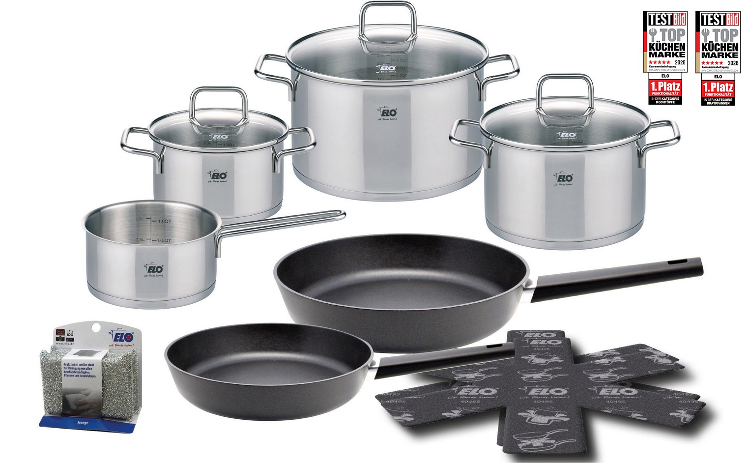 Image of Elo Topf-Set "Citrin 13-teilig" Set, 13 Stk. tlg. Edelstahl 18/10