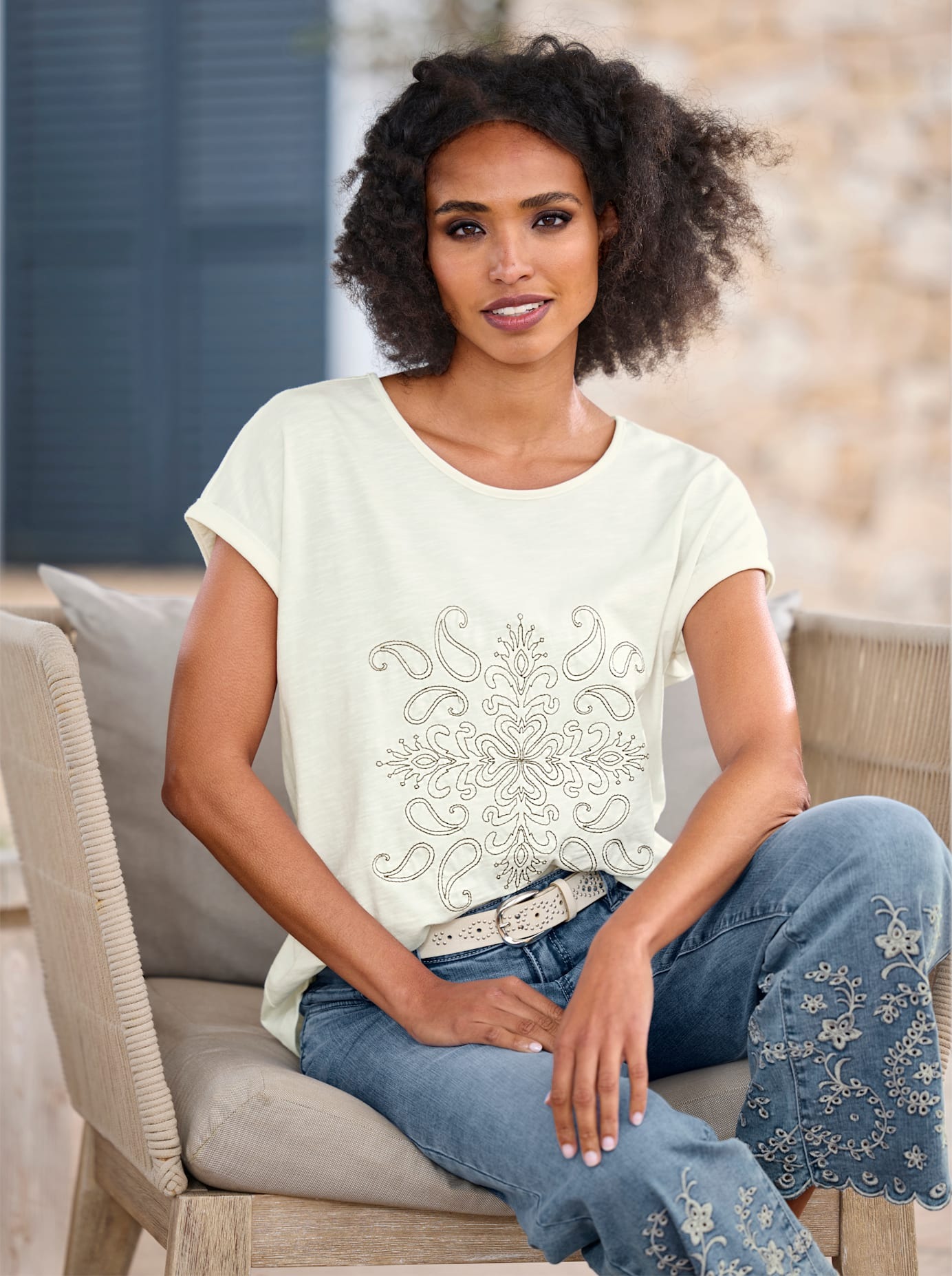 heine Kurzarmshirt »Shirt«, (1 tlg.)