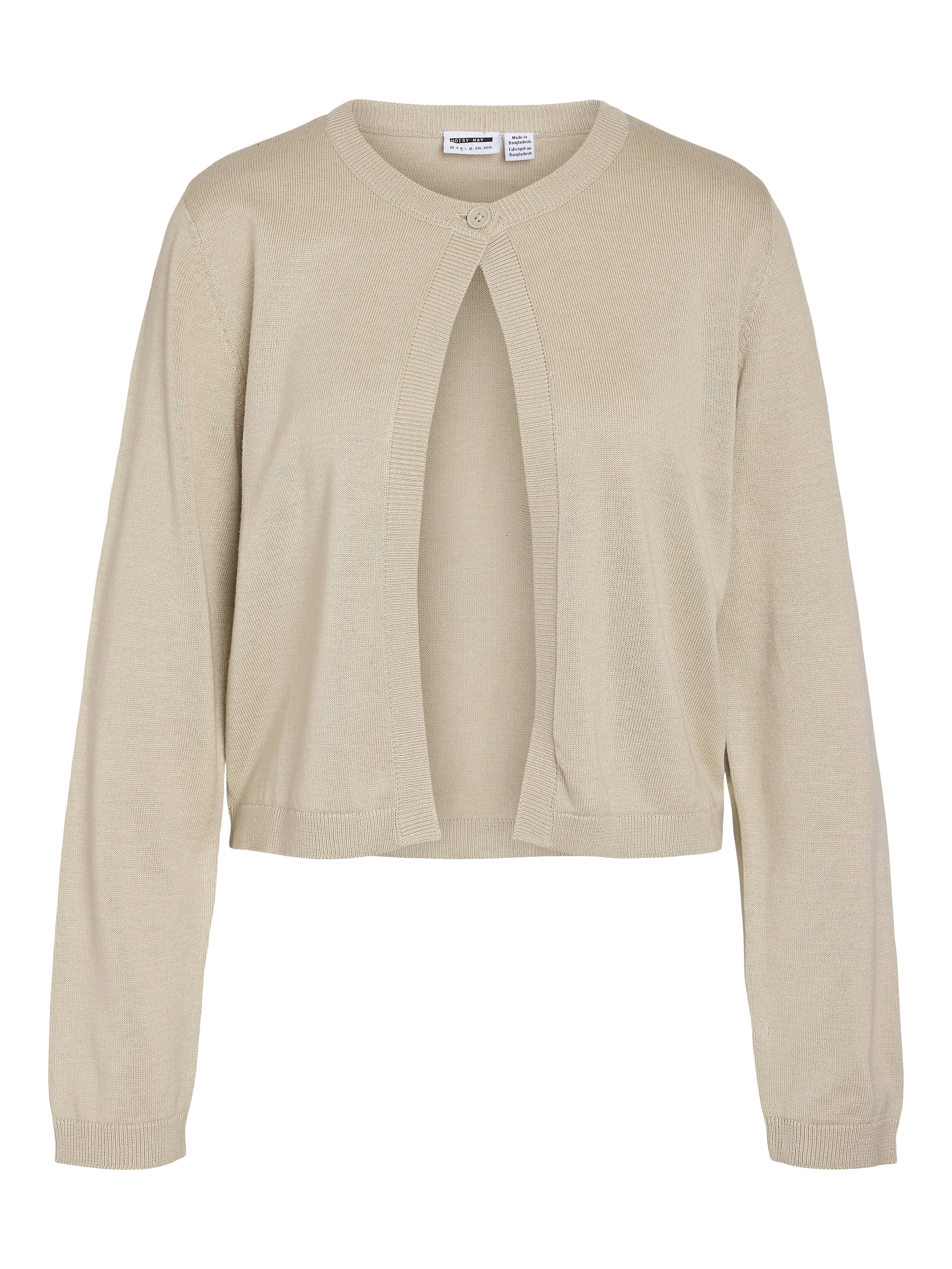 Noisy may Veste en tricot »NMMAYSA L/S O-NECK KNIT CARDIGAN NOOS« mélange coton, coupe régulière