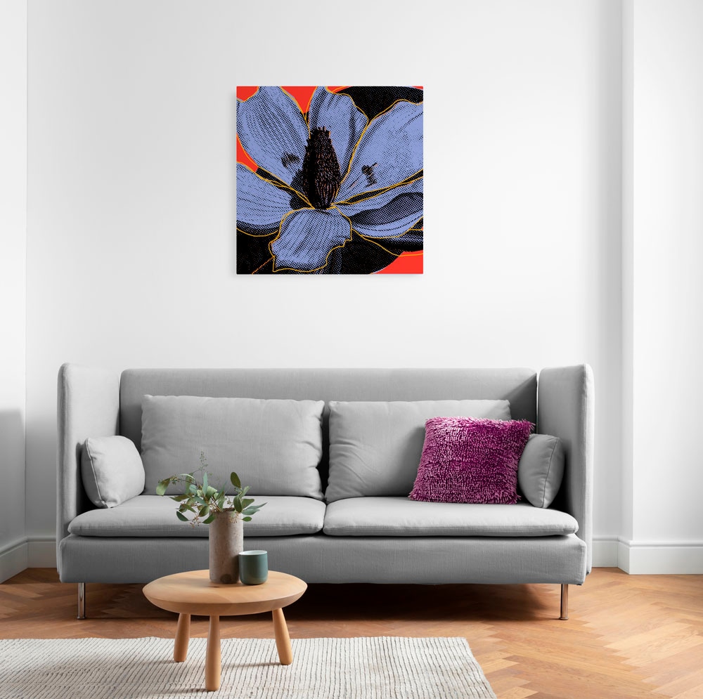 Komar Leinwandbild »Mauve Fusion - Grösse 60 x 60 cm«, Natur, (1 St.), Keilrahmenbild mi Echtholzrahmen