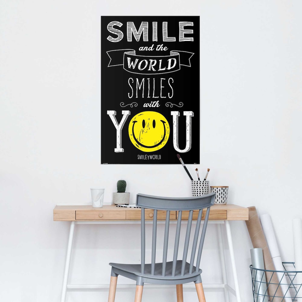 Reinders! Poster »Smiley world smiles with you«, (1 St.)