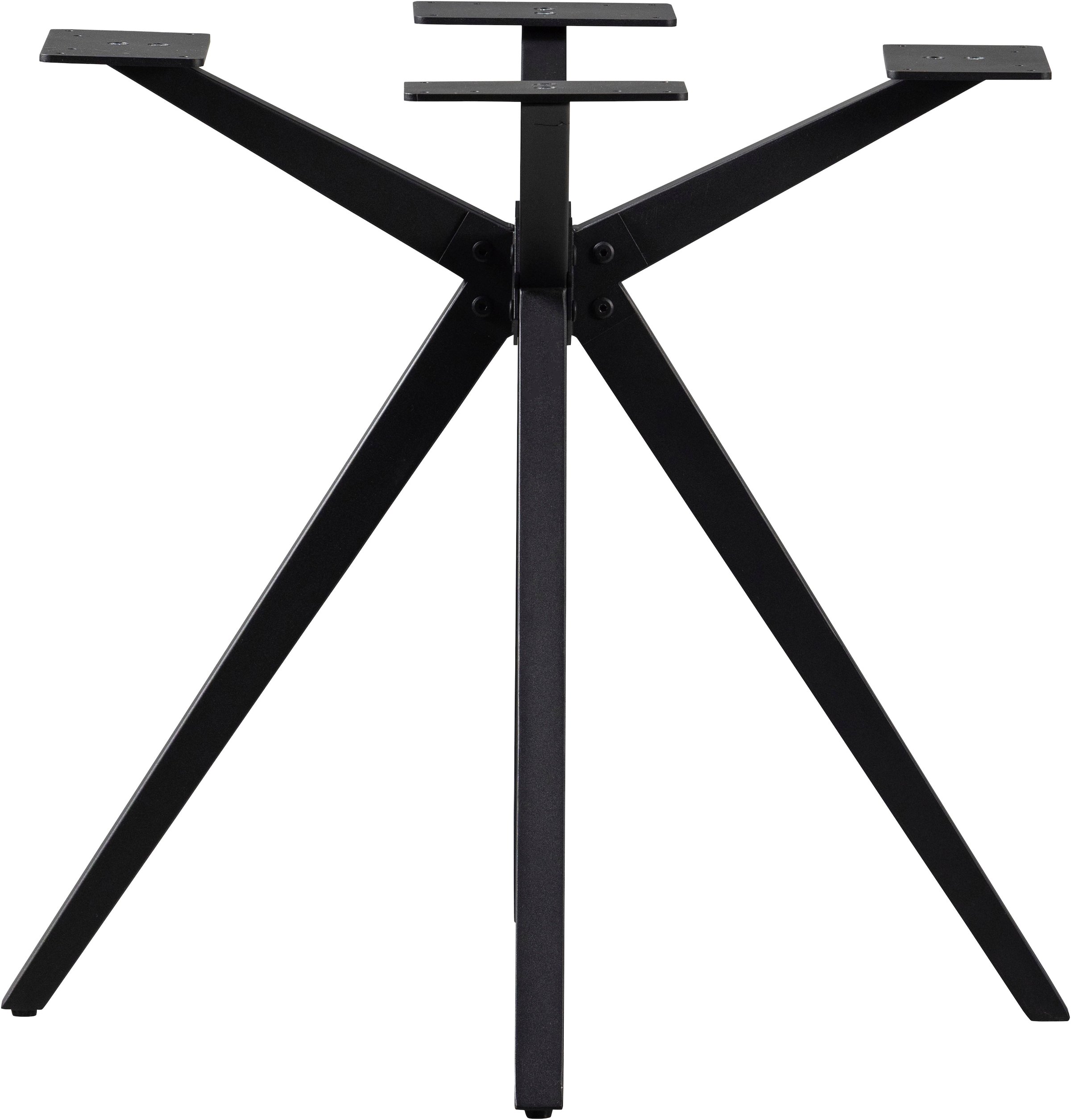 WOOOD Pied de table »Tablo Holland aus Metall mit Pulverbeschichtung Ø 80 x H 72 cm« structure croisée Ø 3,5 cm, capacité de charge 120 kg, facile à monter