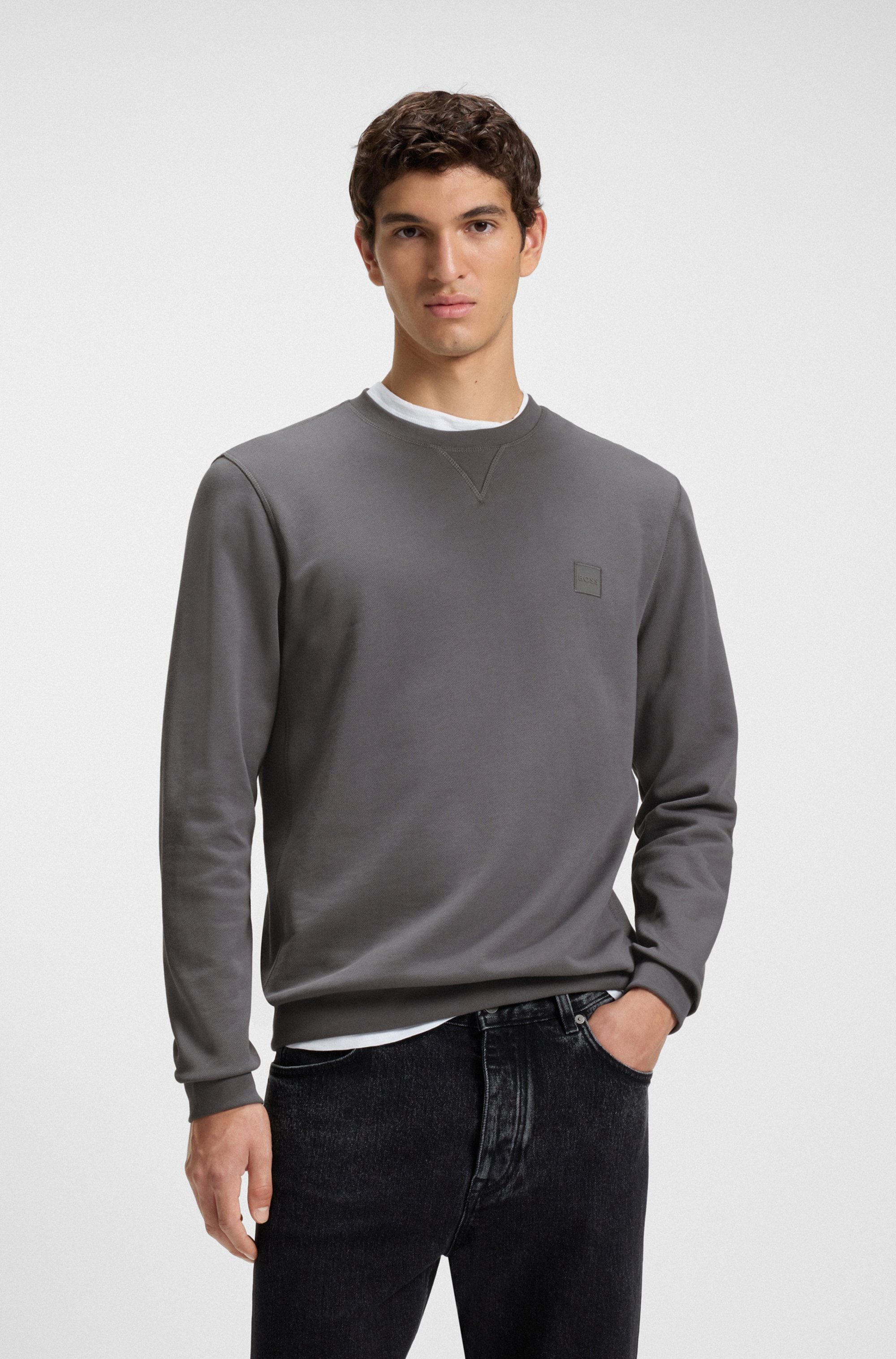 Image of BOSS ORANGE Sweatshirt "Westart", mit BOSS Logopatch