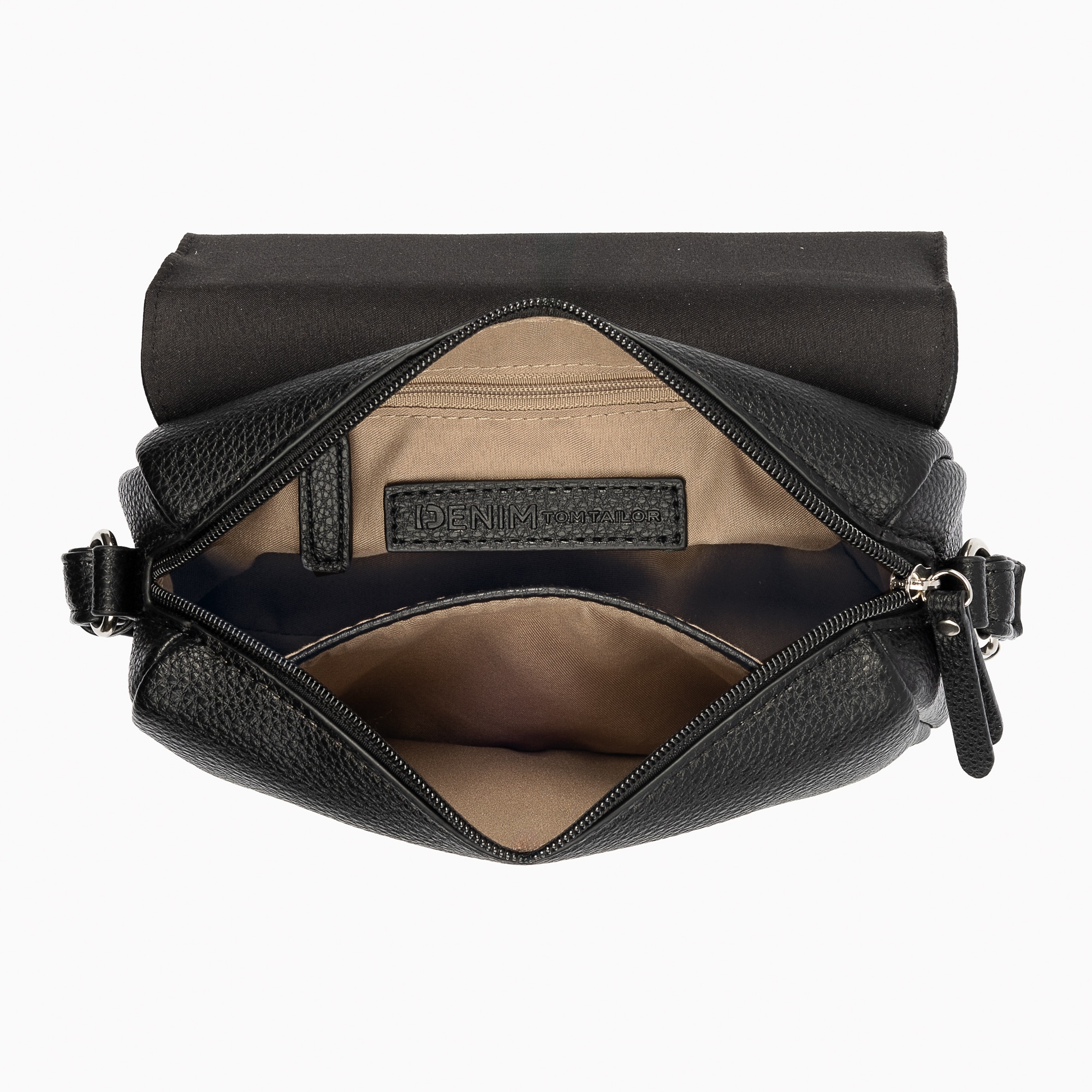 TOM TAILOR Denim Umhängetasche »Yadira« Damen Schultertasche mit schmaler Metall-Zierleiste