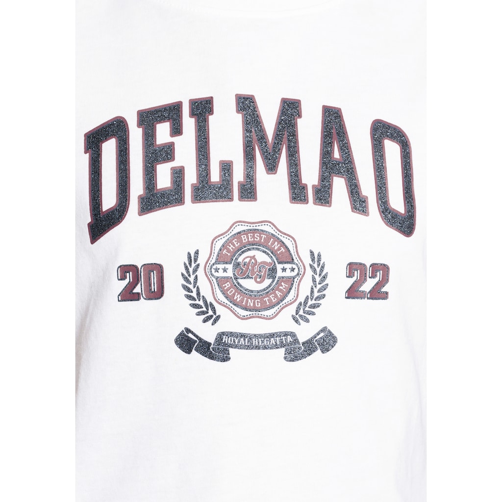 DELMAO T-Shirt »für Mädchen«, mit grossem Delmao-Glitzer-Print