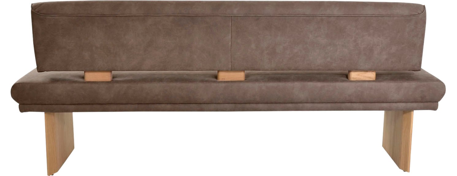 K+W Komfort & Wohnen Essbank »Longbeach Polsterbank« 1 Stk. tlg. Spitzkissenoptik im Sitz, wahlweise in der Breite 204cm oder 224cm