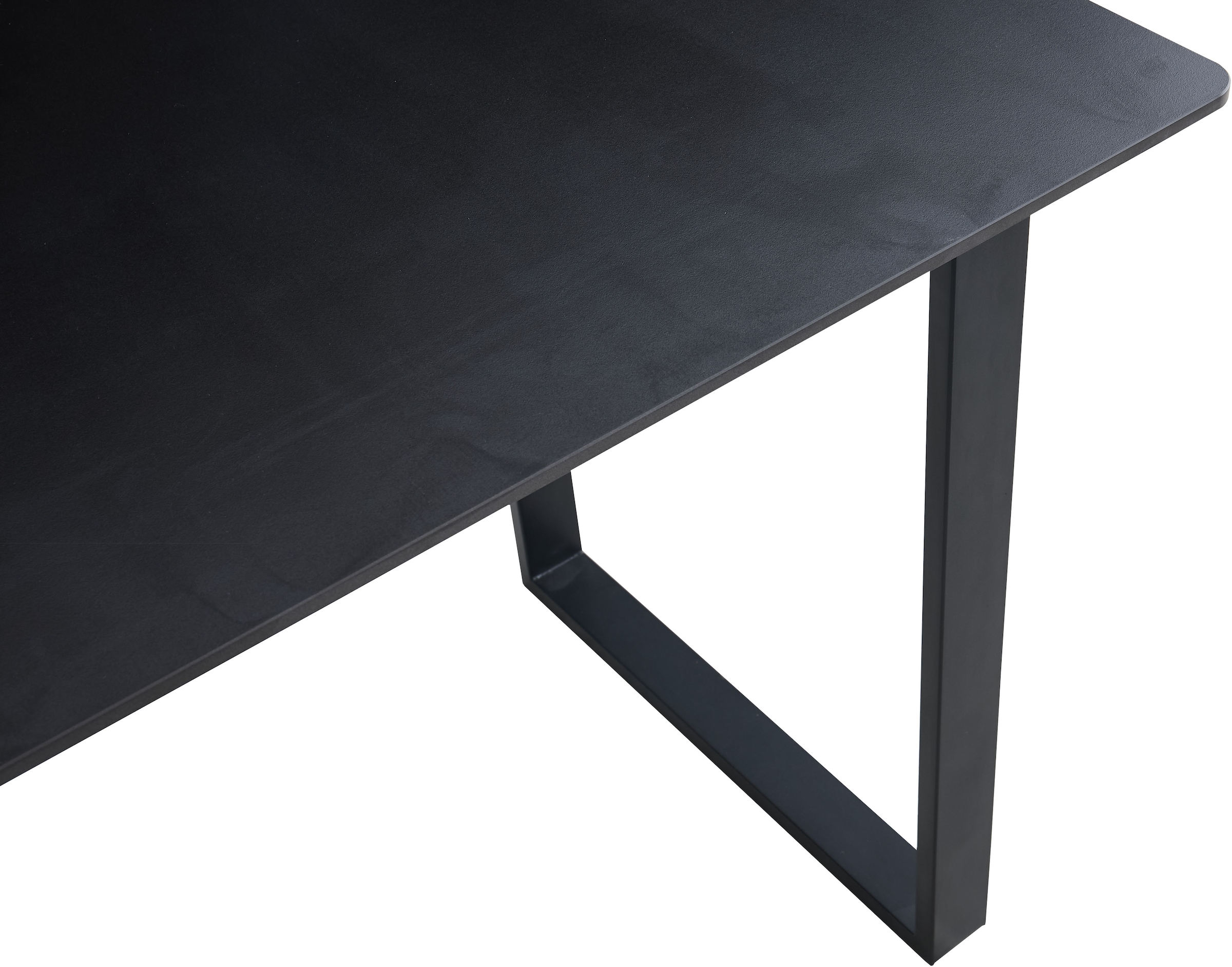GOODproduct Ensemble de bancs d'angle »Alabama« Ensemble d'épargne, 4 tlg. Sitzgruppe mit Federkern, 2 Freischwingern und Sinterstein-Tisch