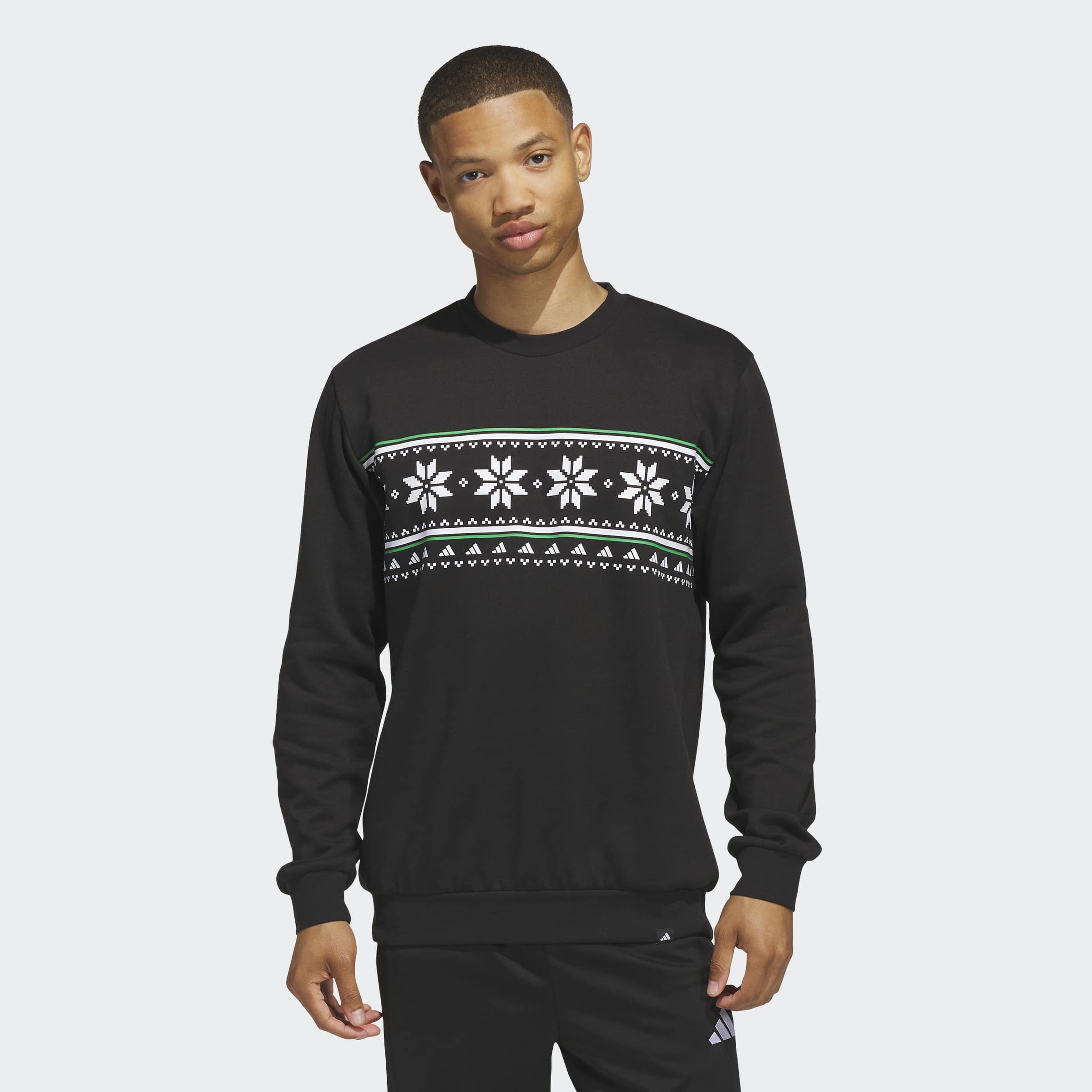Image of adidas Sportswear Sweatshirt "HOLIDAY, GRAFIK, RUNDHALSAUSSCHNITT"