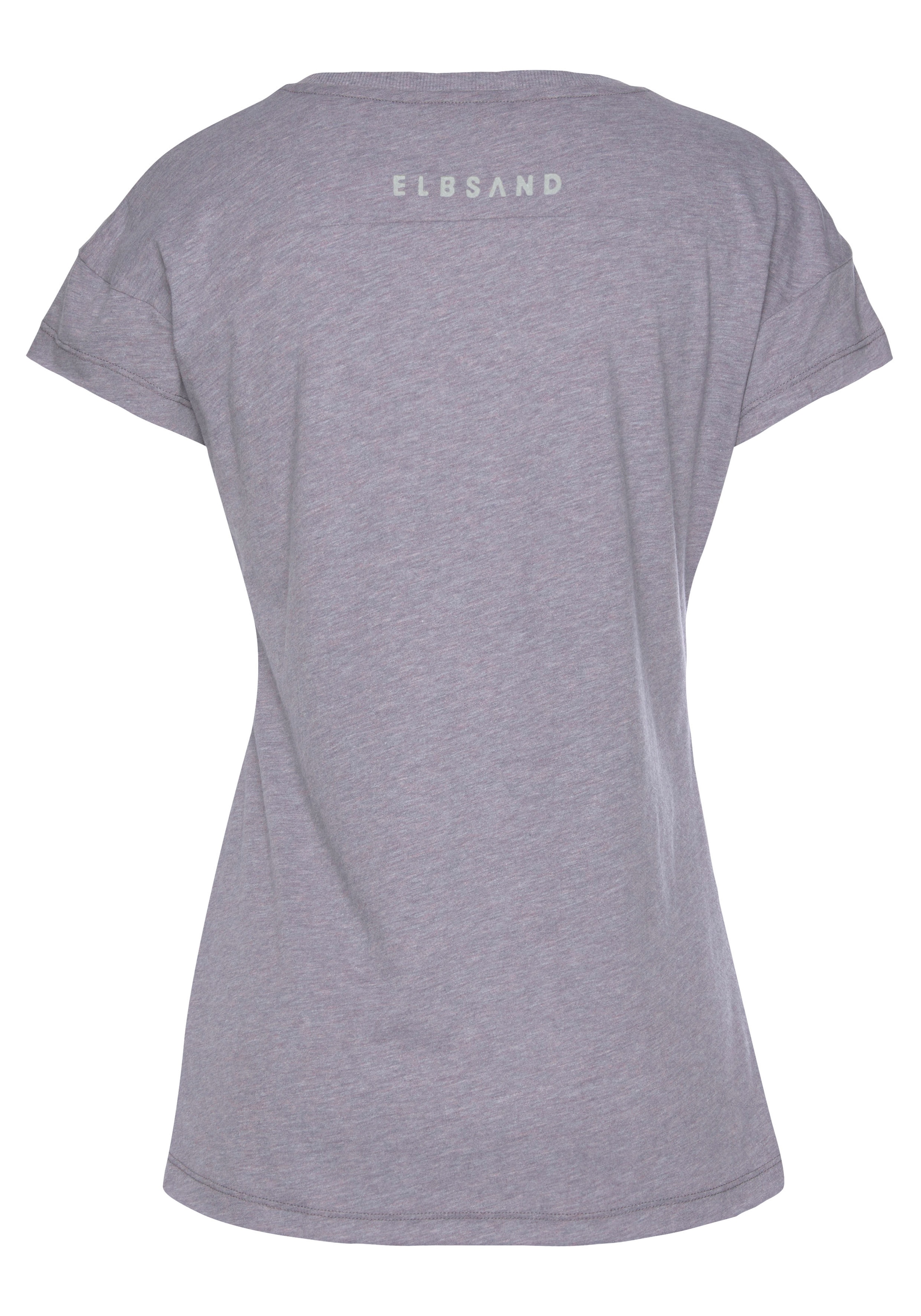 Elbsand T-shirt »Ranva« mit Logodruck, Kurzarmshirt aus Baumwoll-Mix, sportlich