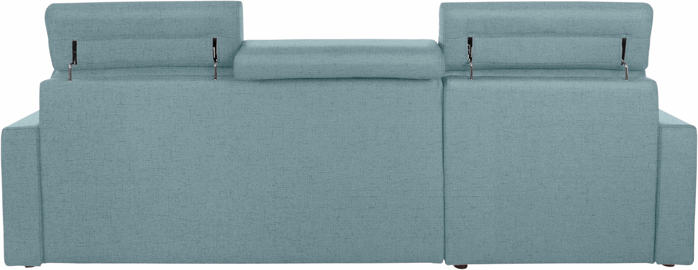 DOMO collection Ecksofa »Ava mit moderner Sitzheftung & toller Doppelnaht, komfortabel, L-Form«, mit Recamiere, inkl. Federkern, wahlweise mit Kopfteilverstellungen