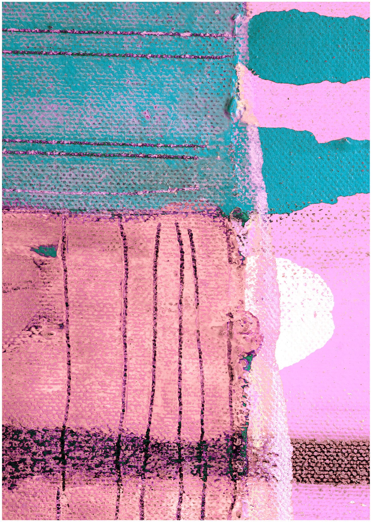 Image of Komar Bild "Pinky Allegro" Natur 1 Stk. tlg. Wandbild zur Dekoration - ohne Rahmen