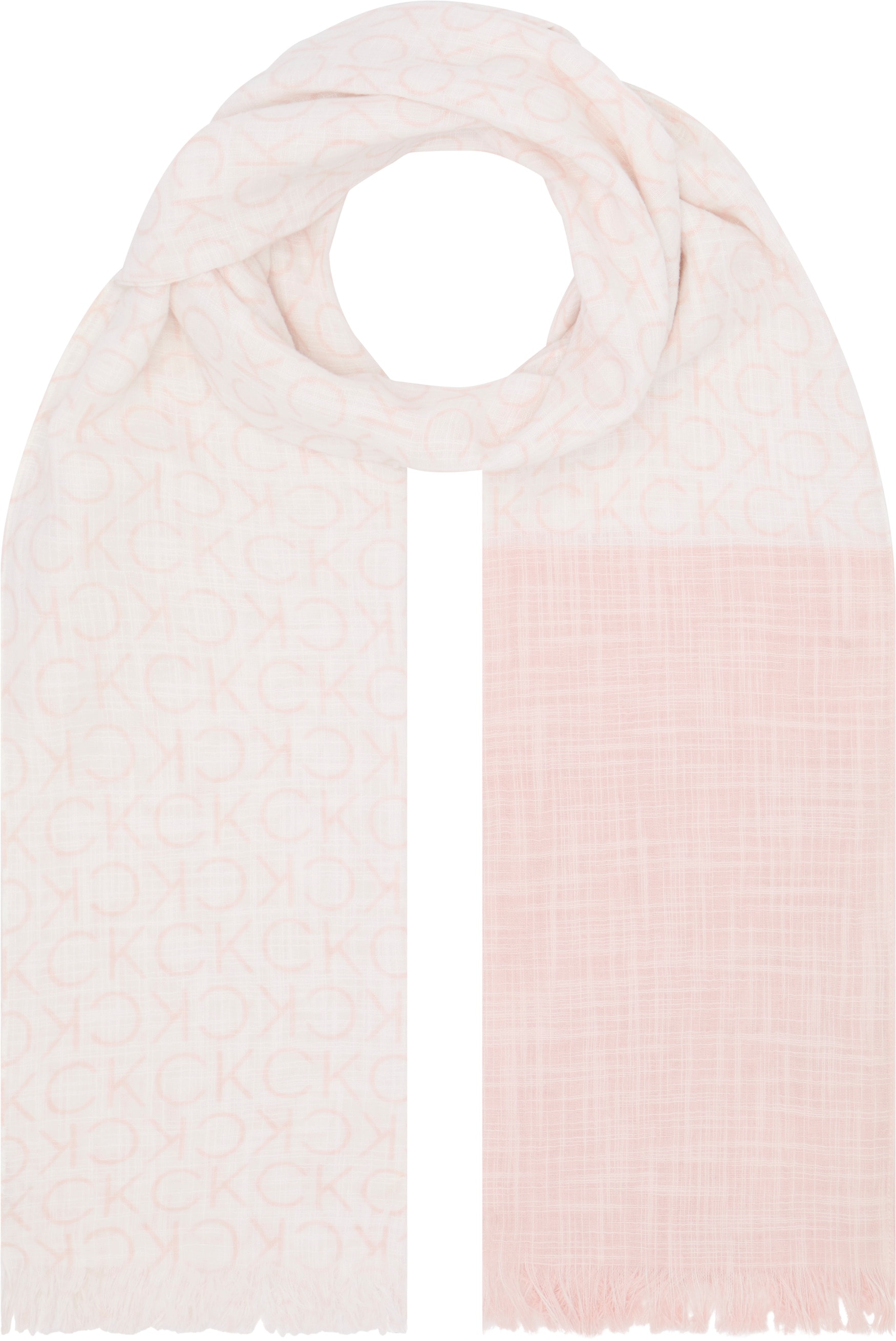 Calvin Klein Schal »MONOGRAM COTTON GAUZE STOLE«, mit Logomuster