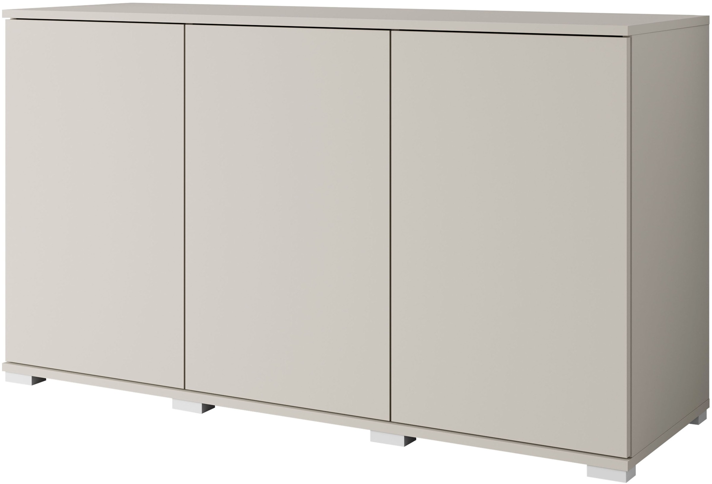 OTTO home Sideboard "Kenia, moderne grifflose Kommode mit 3 Türen, Breite 120 cm" 1 Stk. tlg. Push-to-Open-Fronten, höhenverstellbaren Einlegeböden