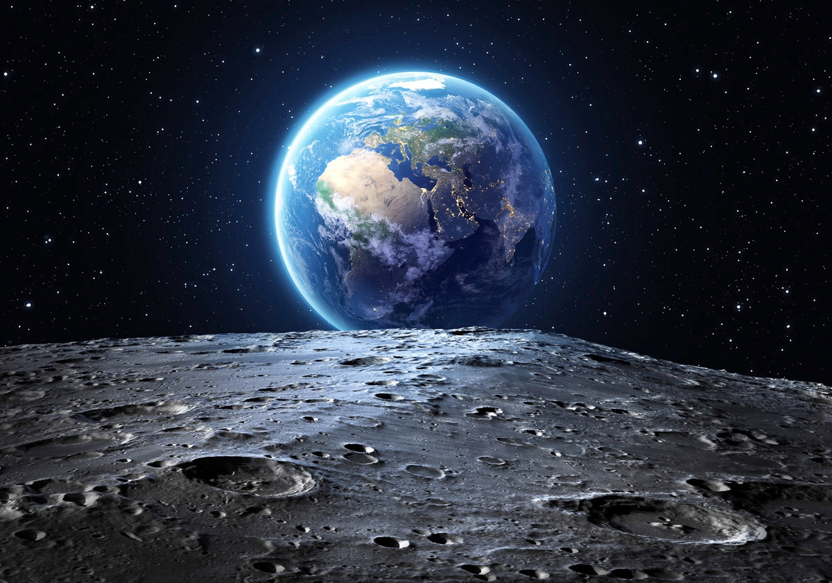 Image of Papermoon Fototapete "Erde vom Mond"