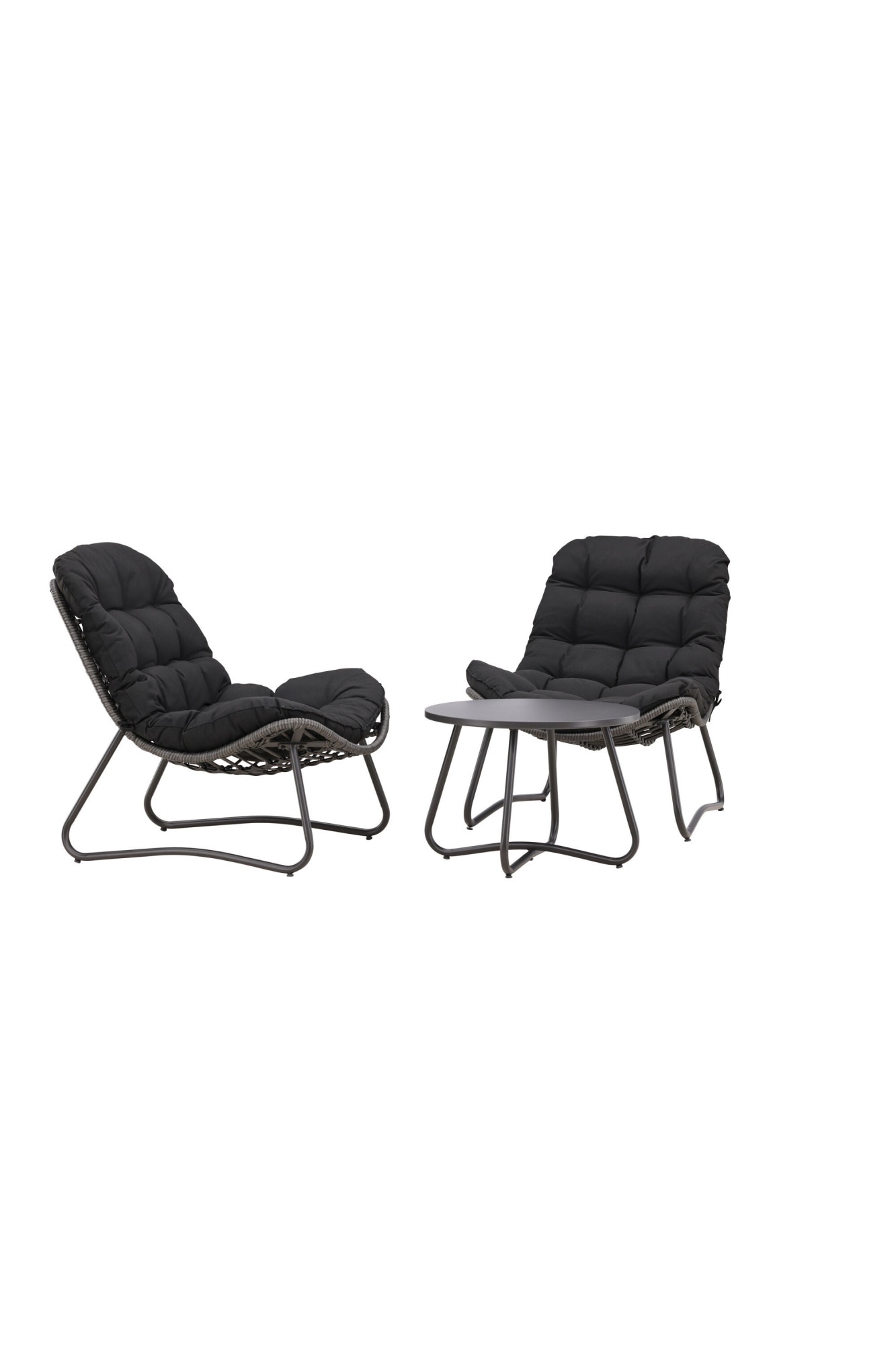 Venture Home Gartenlounge-Set »Cala, grosszügiges Outdoor-Set für hohen Sitzkomfort« 3 tlg. Loungemöbel rund, Stoffbezug, angenehm, weich