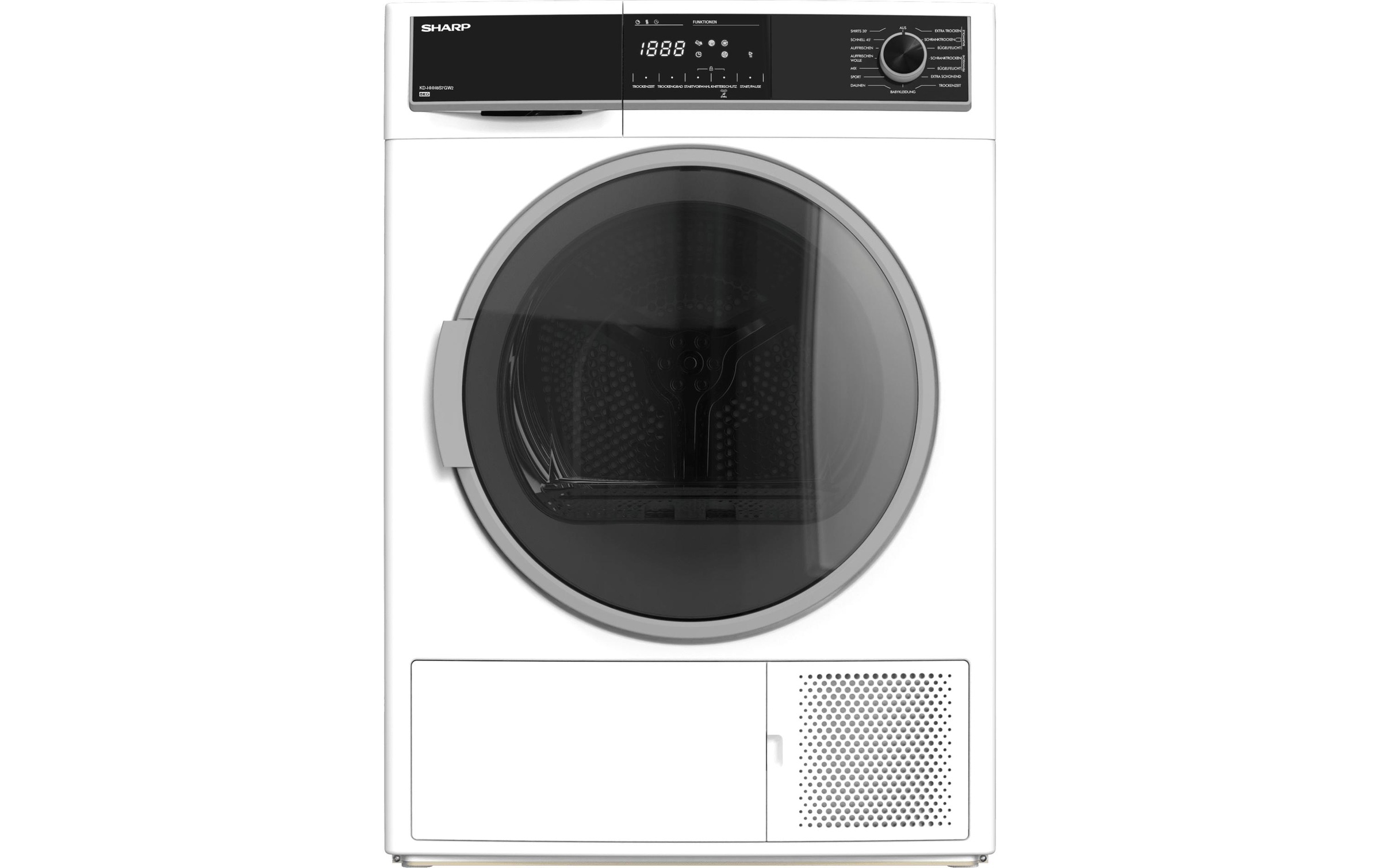 Image of Sharp Wärmepumpentrockner »KD-HHH8S7GW2-DE 8 kg A++«, 8 kg bei Ackermann Versand Schweiz