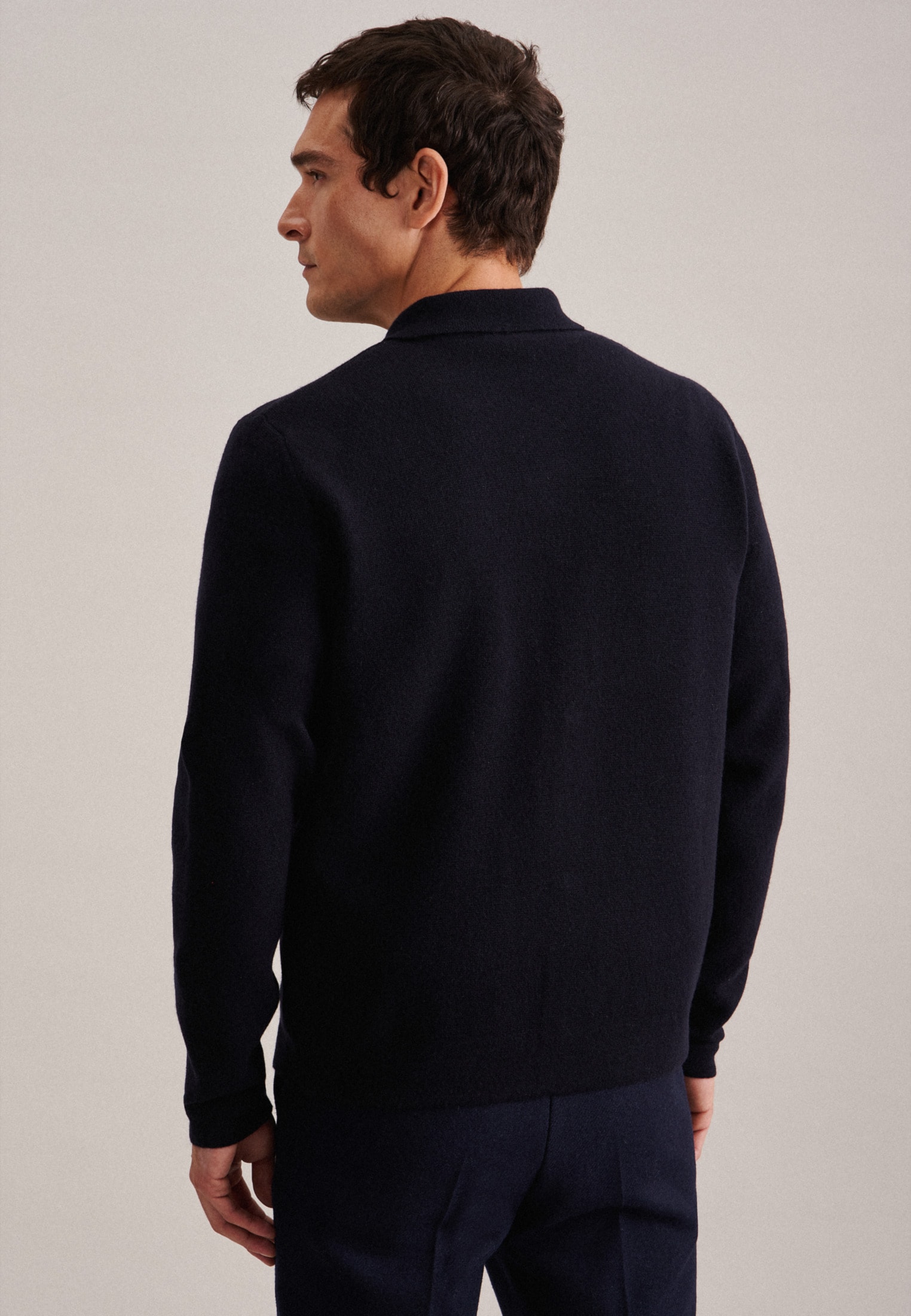 seidensticker Veste en tricot »Regular« Langarm Kragen Uni