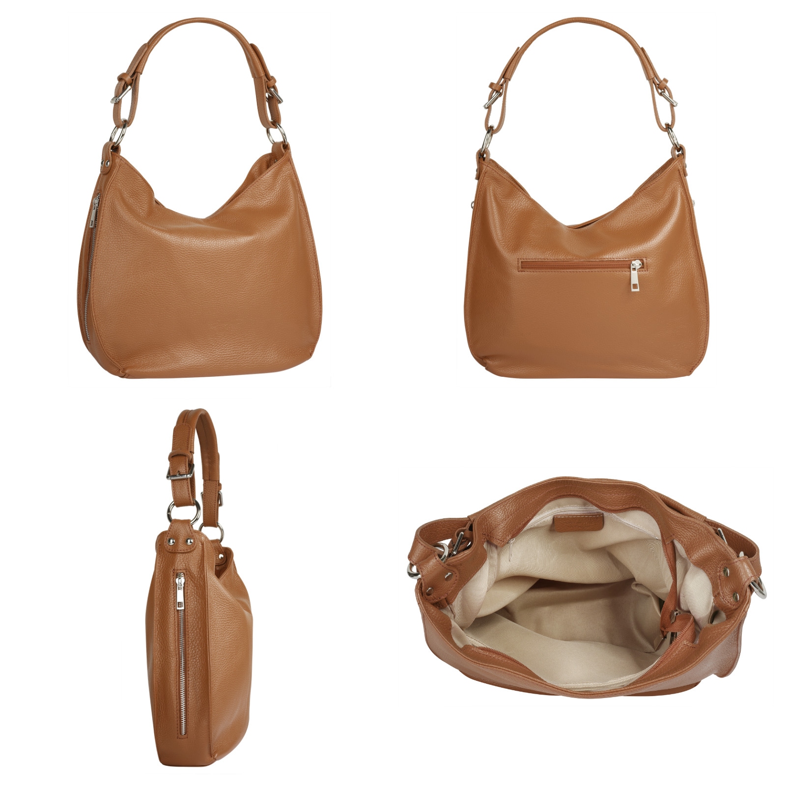 Samantha Look Shopper, echt Leder, Made in Italy