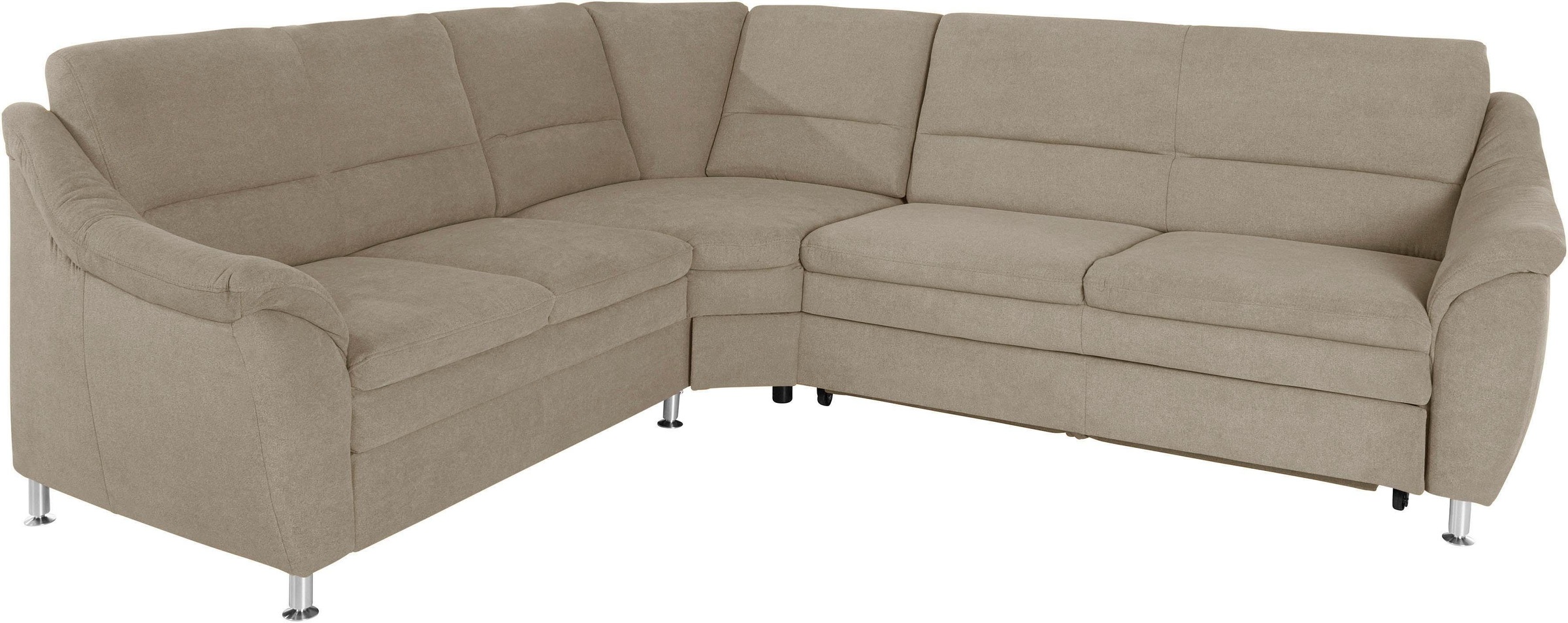 Places of Style Ecksofa »Cardoso L-Form«, mit Trapezecke für mehr Sitzkomfort, wahlweise auch mit Bettfunktion