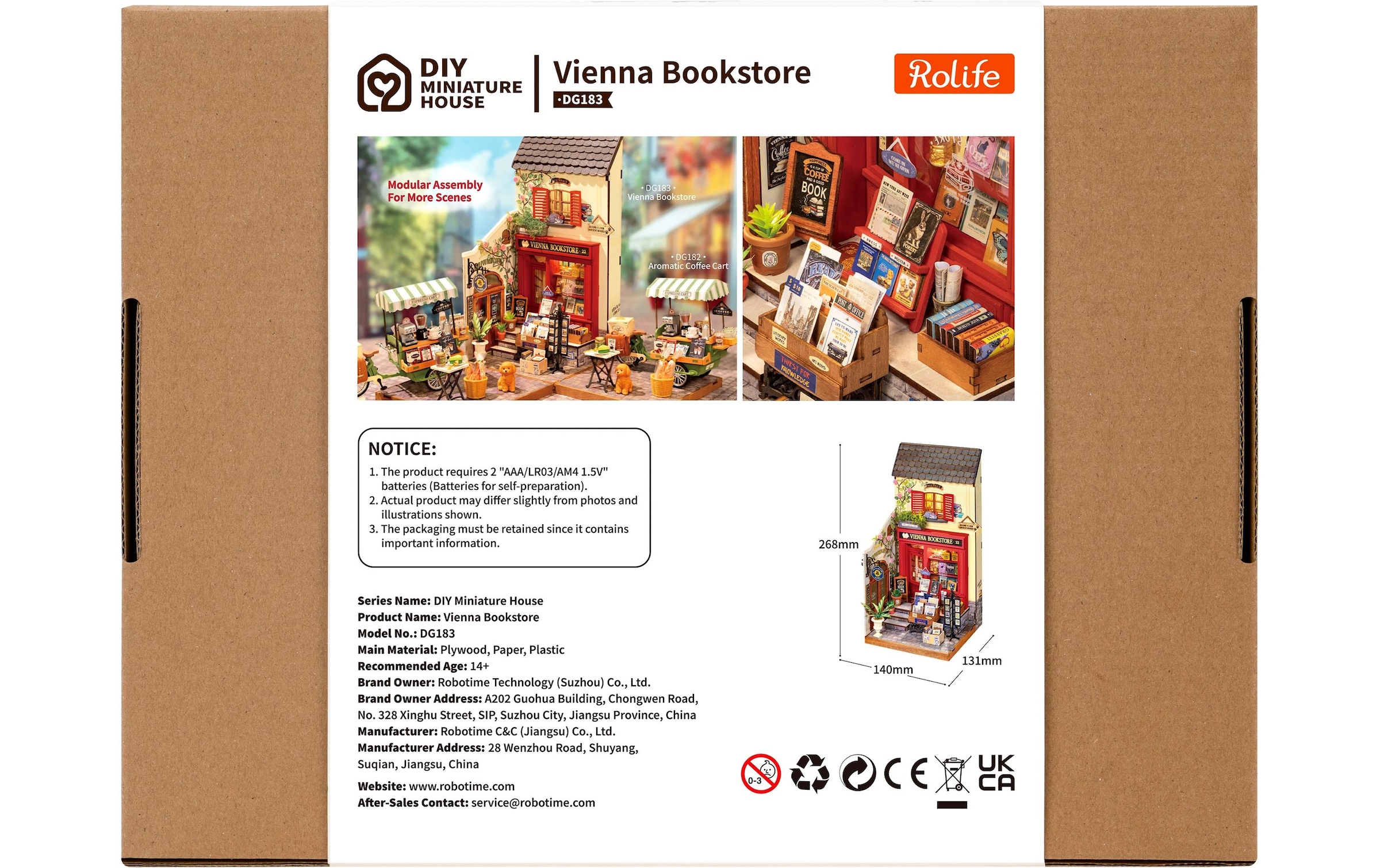   Modellbausatz »Rolife Vienna Bookstore« 290 Stk. tlg.