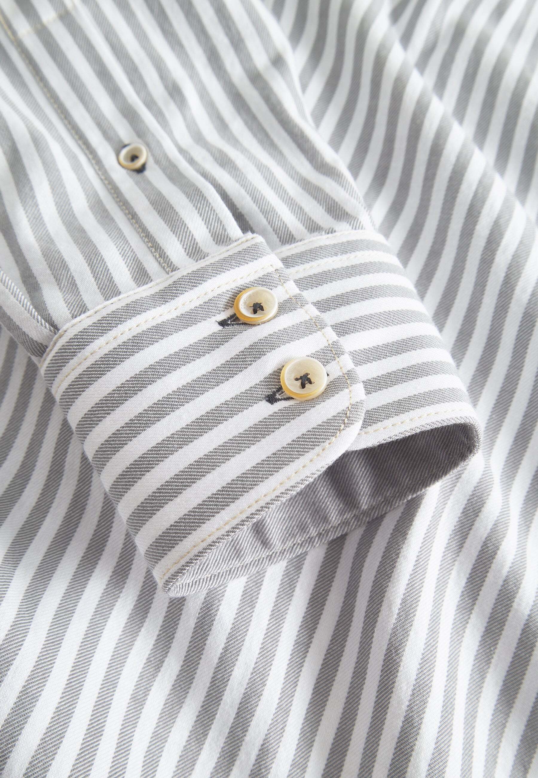 colours & sons Langarmhemd »colours & sons Langarmhemd Shirt Brushed Twill Stripes«