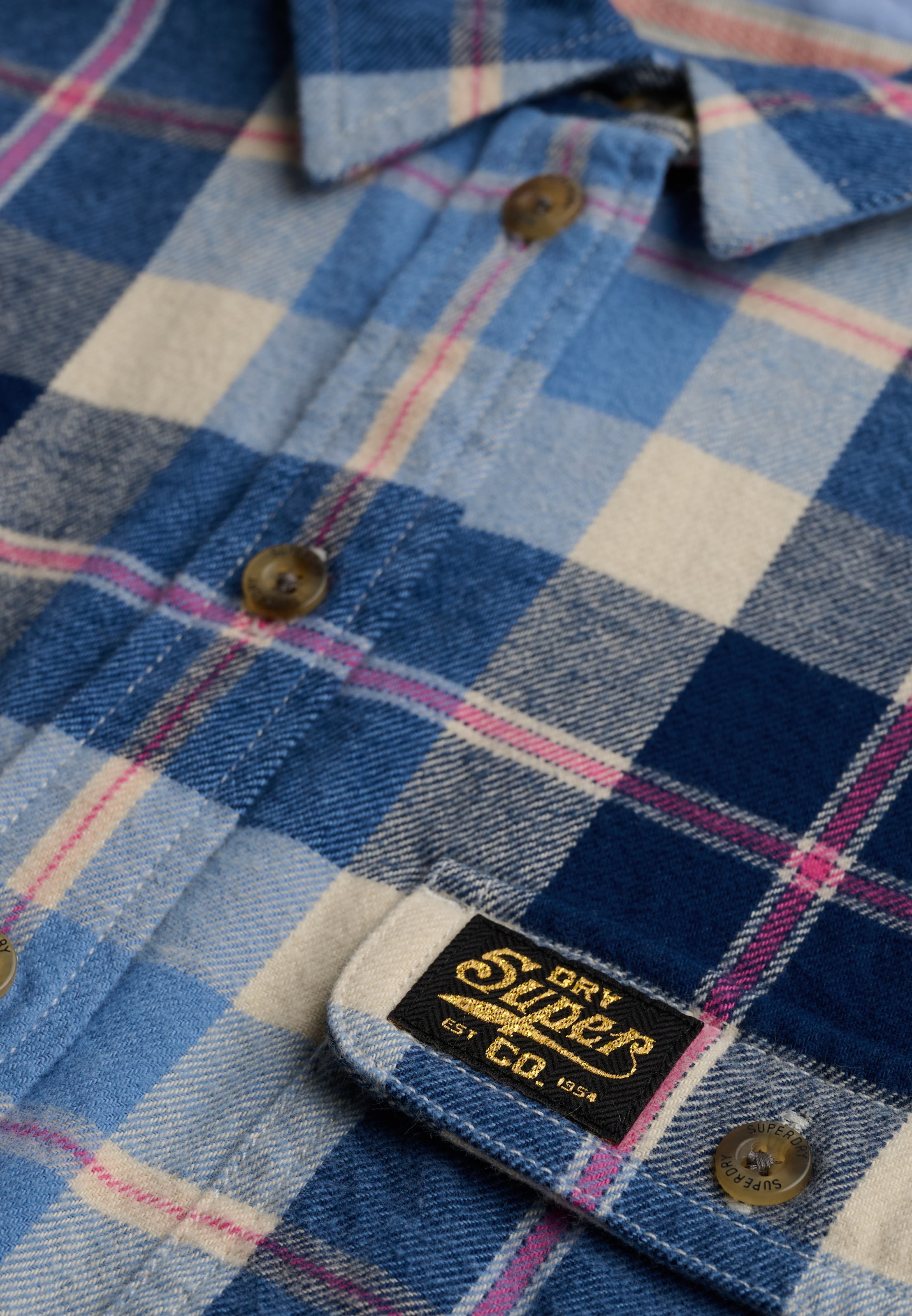 Superdry Blouse à carreaux »LUMBERJACK CHECK FLANNEL SHIRT« Baumwolle, regular fit
