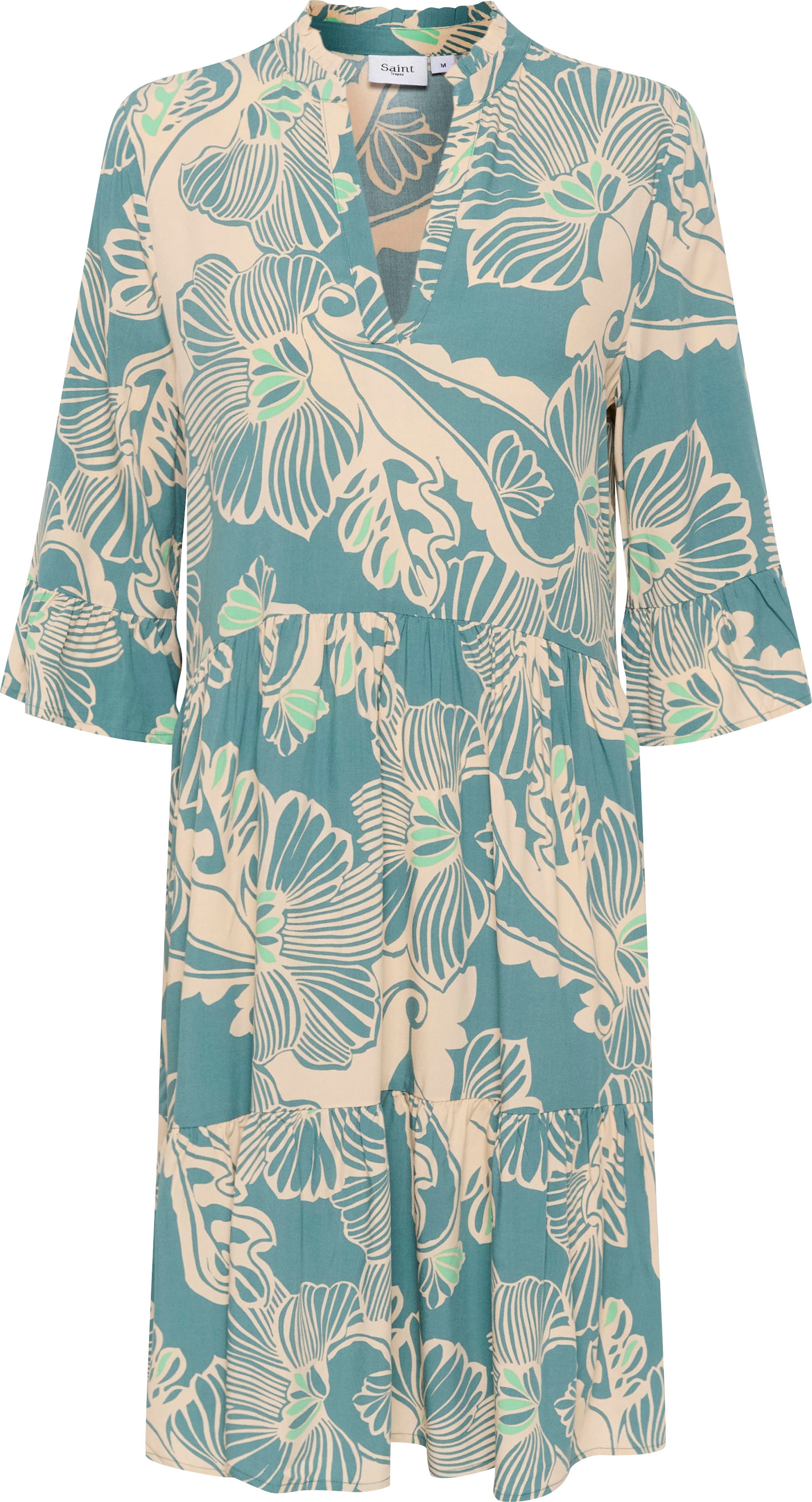 ♕ Saint Tropez kaufen Sommerkleid versandkostenfrei und Ärmel Volant 3/4 »EdaSZ Dress«, mit