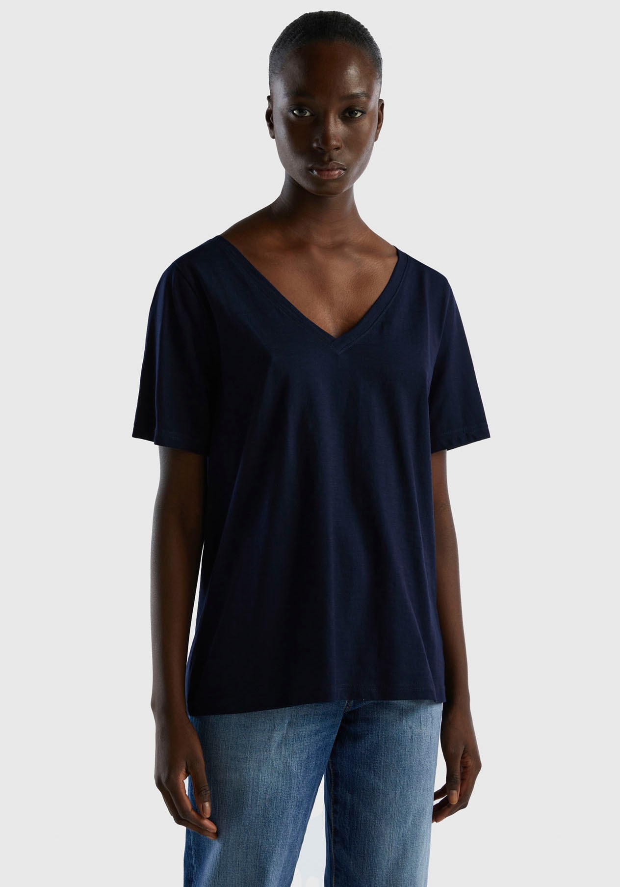 ♕ United versandkostenfrei bestellen Flammgarnjersey T-Shirt, Benetton Colors of aus