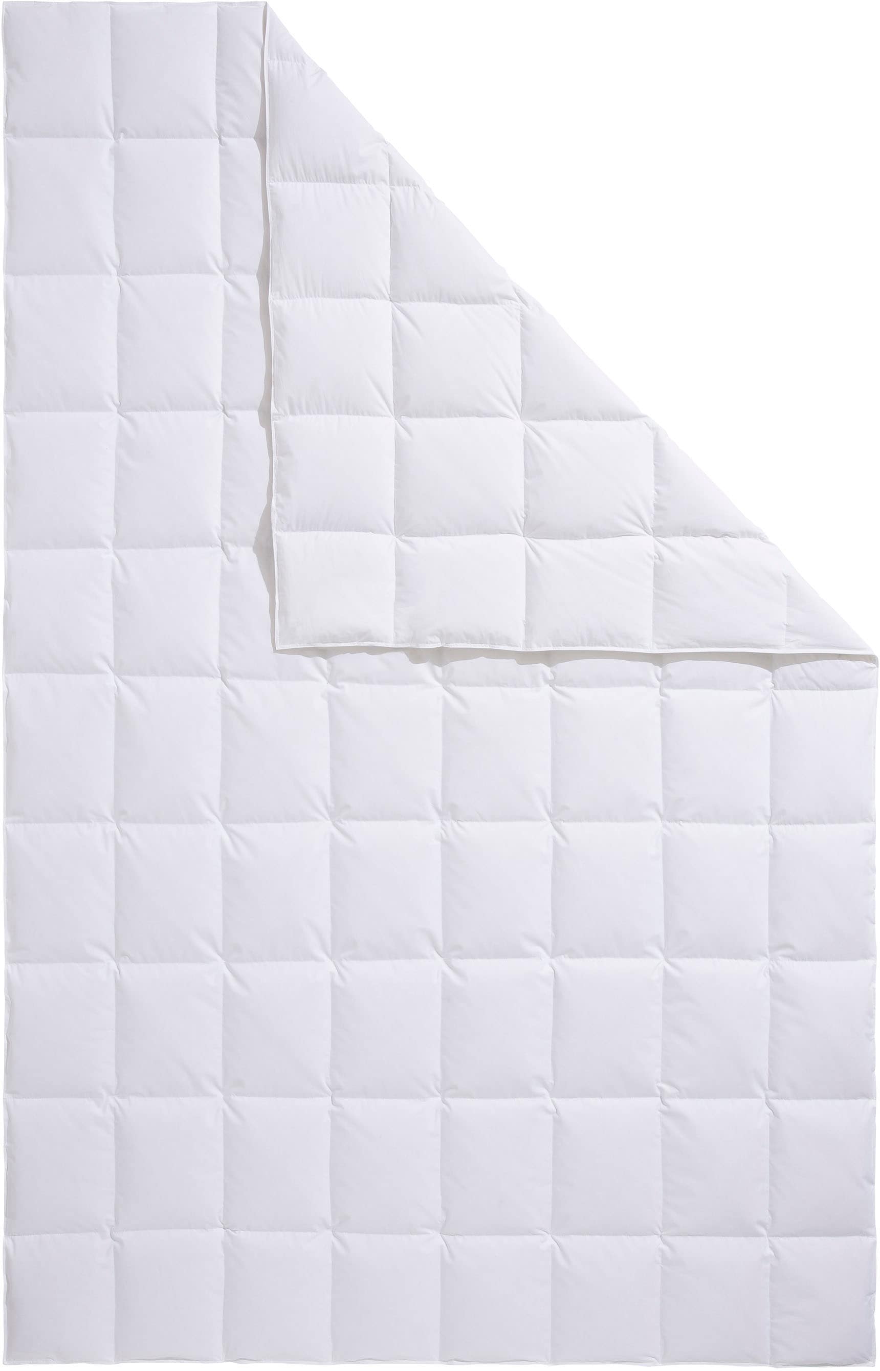 Älgdröm Daunenbettdecke »Loftet, Bettdecke 135x200, 155x220 cm und weitere Grössen«, leicht, Füllung 90% Daunen, 10% Federn, Bezug 100% Baumwolle, (1 St.), Bettdecken, Sommer, Winter, Decke ist Made in Green zertifiziert