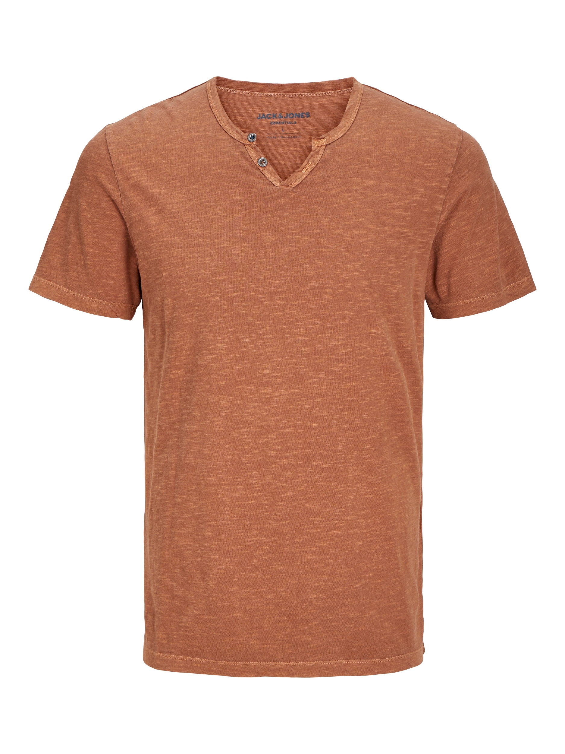 Jack & Jones T-Shirt »JJESPLIT NECK TEE SS NOOS«, mit V-Ausschnitt