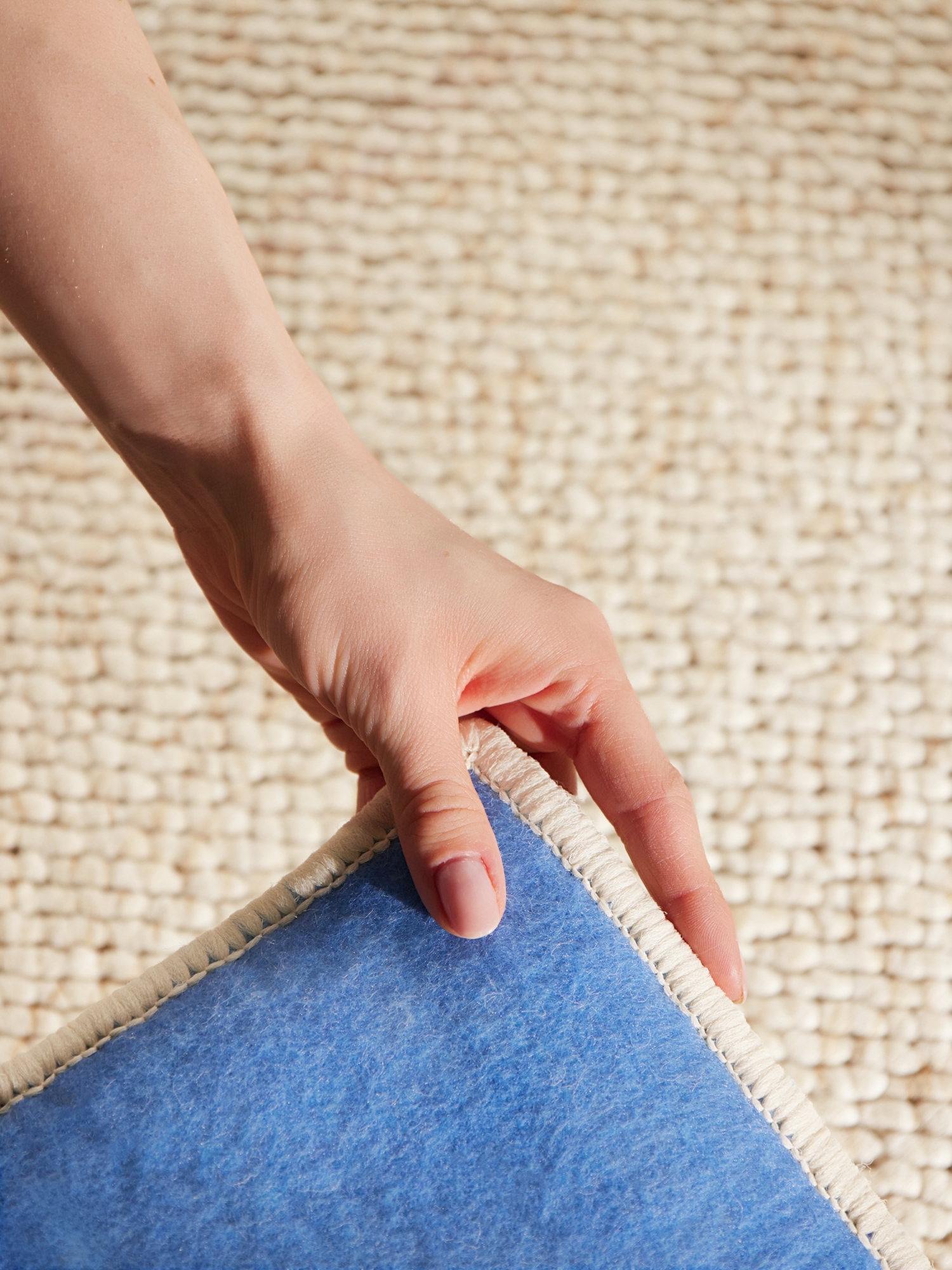 HANSE Home Tapis »Wolly 2« Rectangulaire 12 mm Höhe tissu plat, coureur, style scandinave, aspect laine, salle à manger, salon, couloir