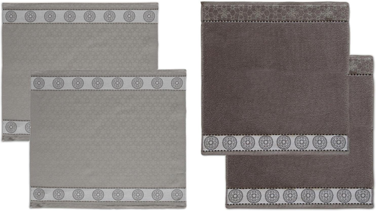 Image of DDDDD Geschirrtuch »Lace«, (Set, 4 tlg.), Combiset: 2 Küchentücher & 2 Geschirrtücher bei Ackermann Versand Schweiz