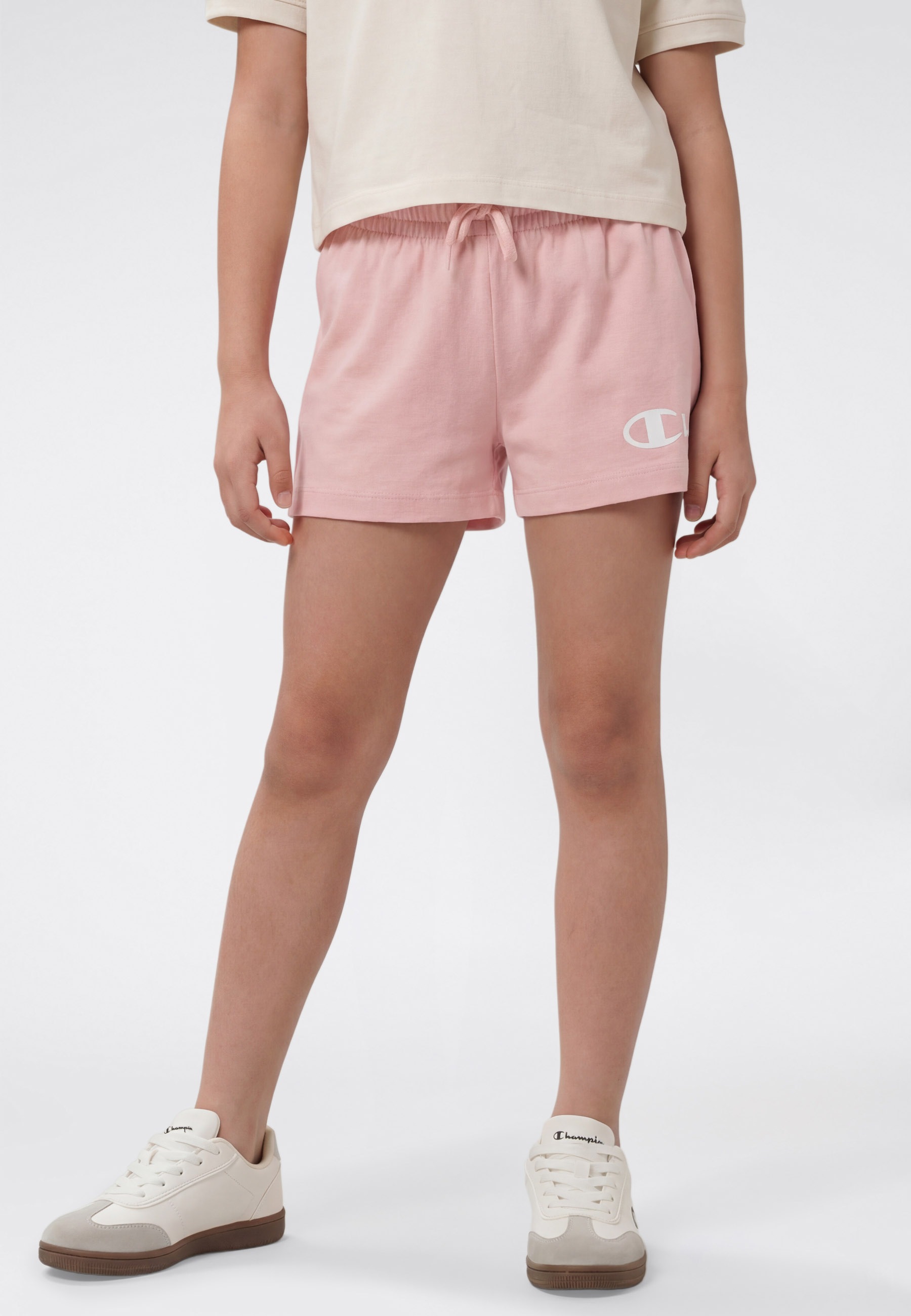 Image of Champion Sweatshorts "BASIC Shorts Large Logo" für Kinder, sportlicher Stil, bequeme Passform