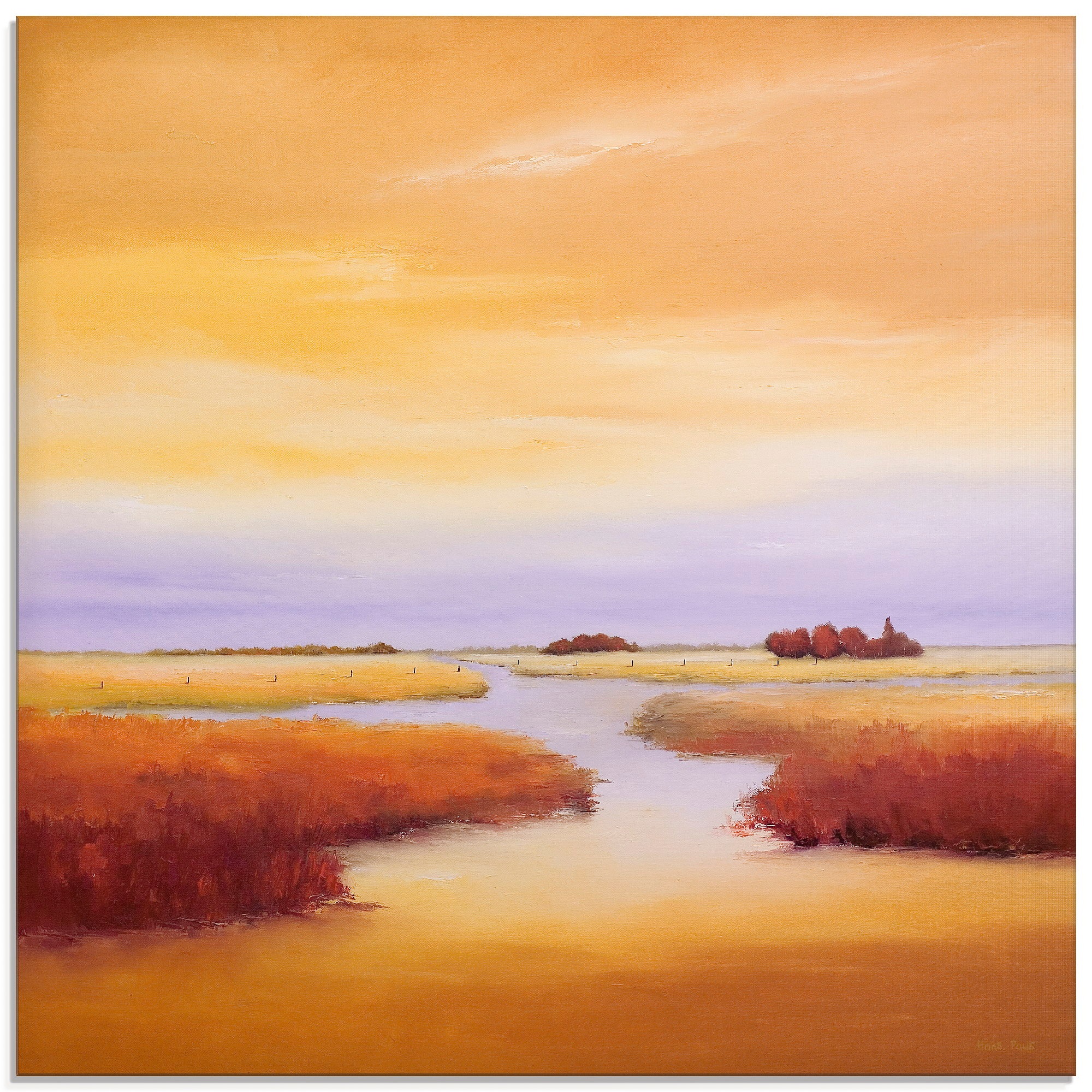 Image of Artland Glasbild »Unten am Fluss«, Gewässer, (1 St.) bei Ackermann Versand Schweiz