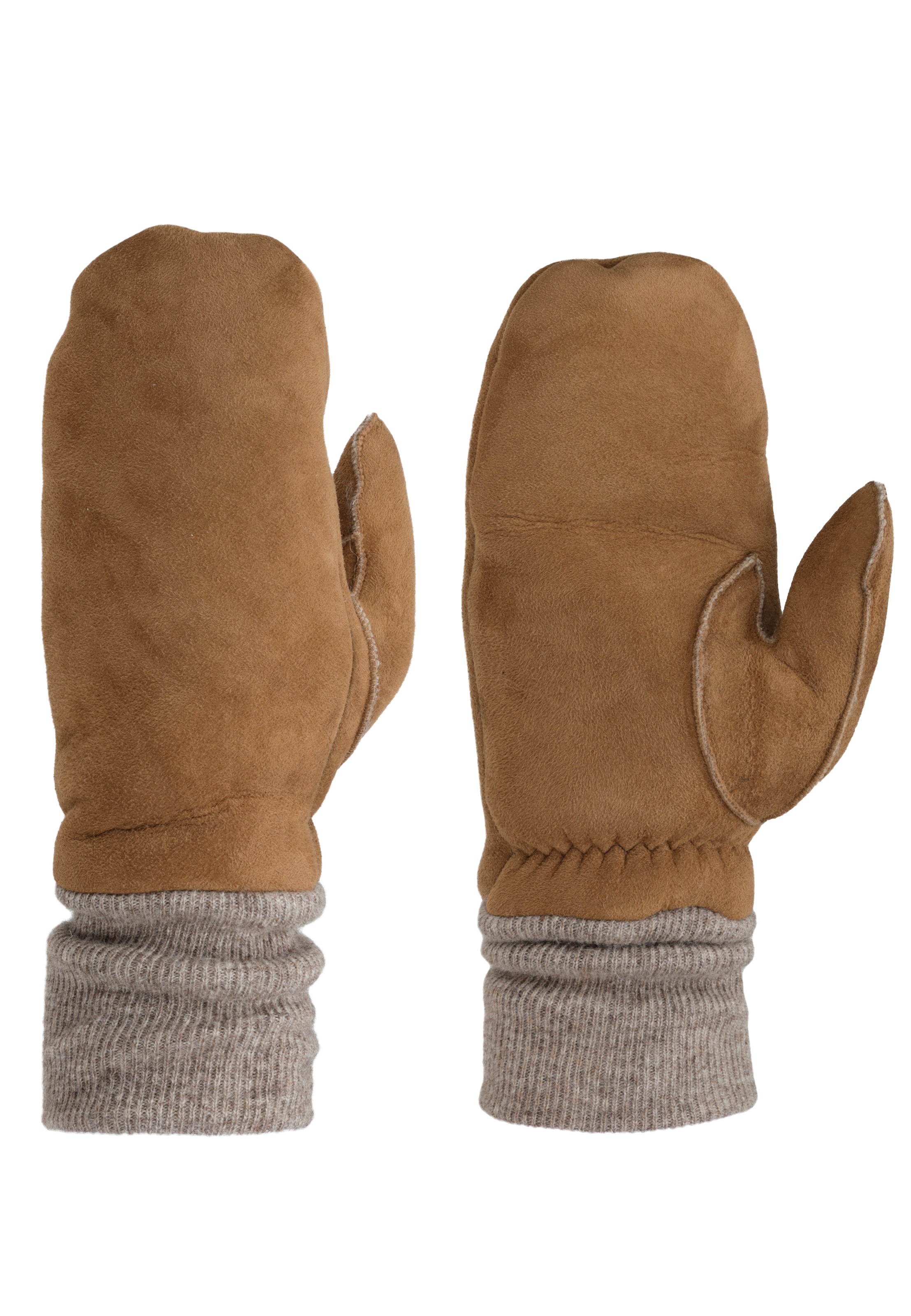 Image of PEARLWOOD Lederhandschuhe "CROWE" Fausthandschuh, Strickbündchen, warm gefüttert