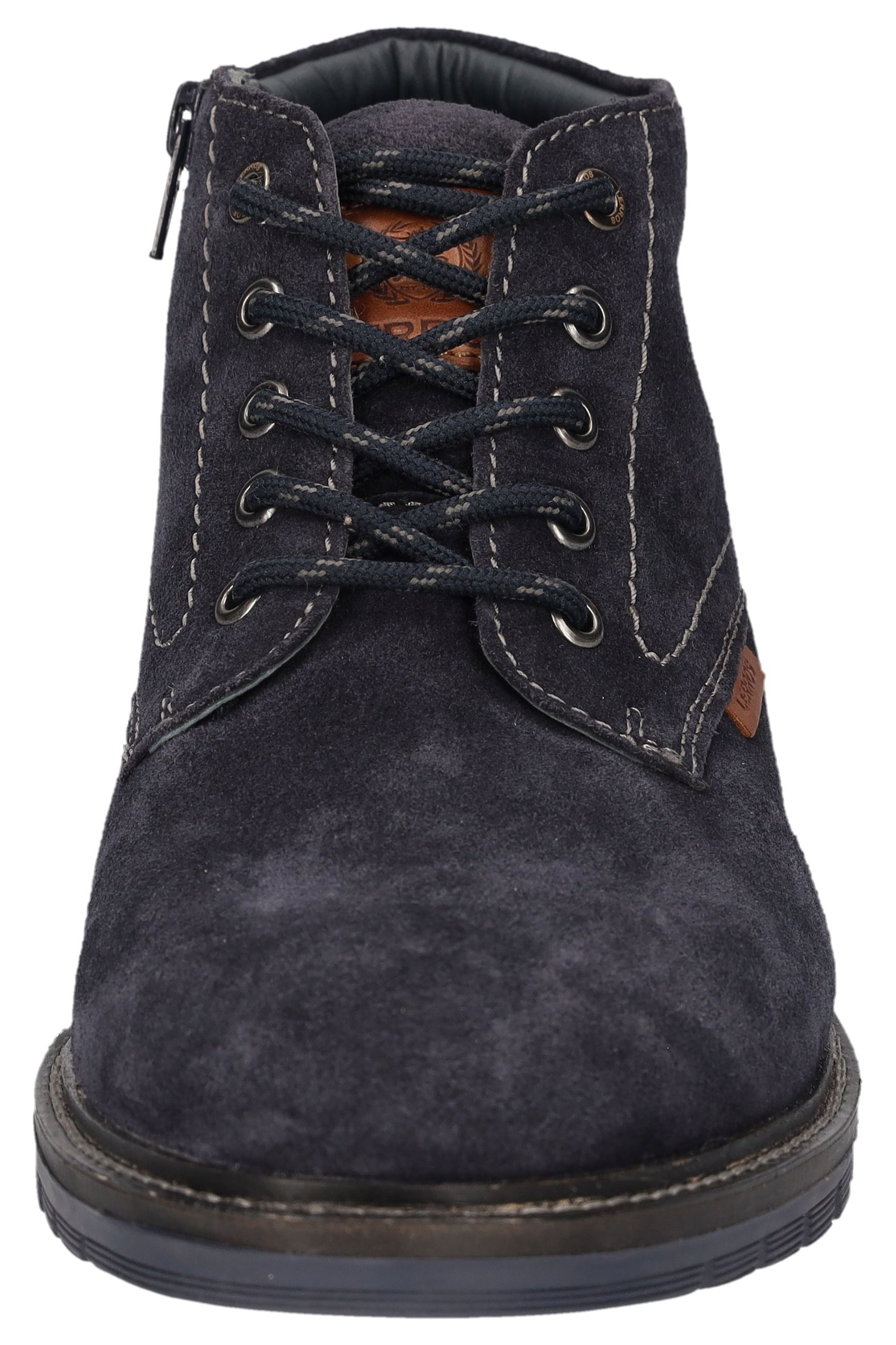 LERROS Bottines à lacets  chaussure business, bottines à lacets avec talon bloc