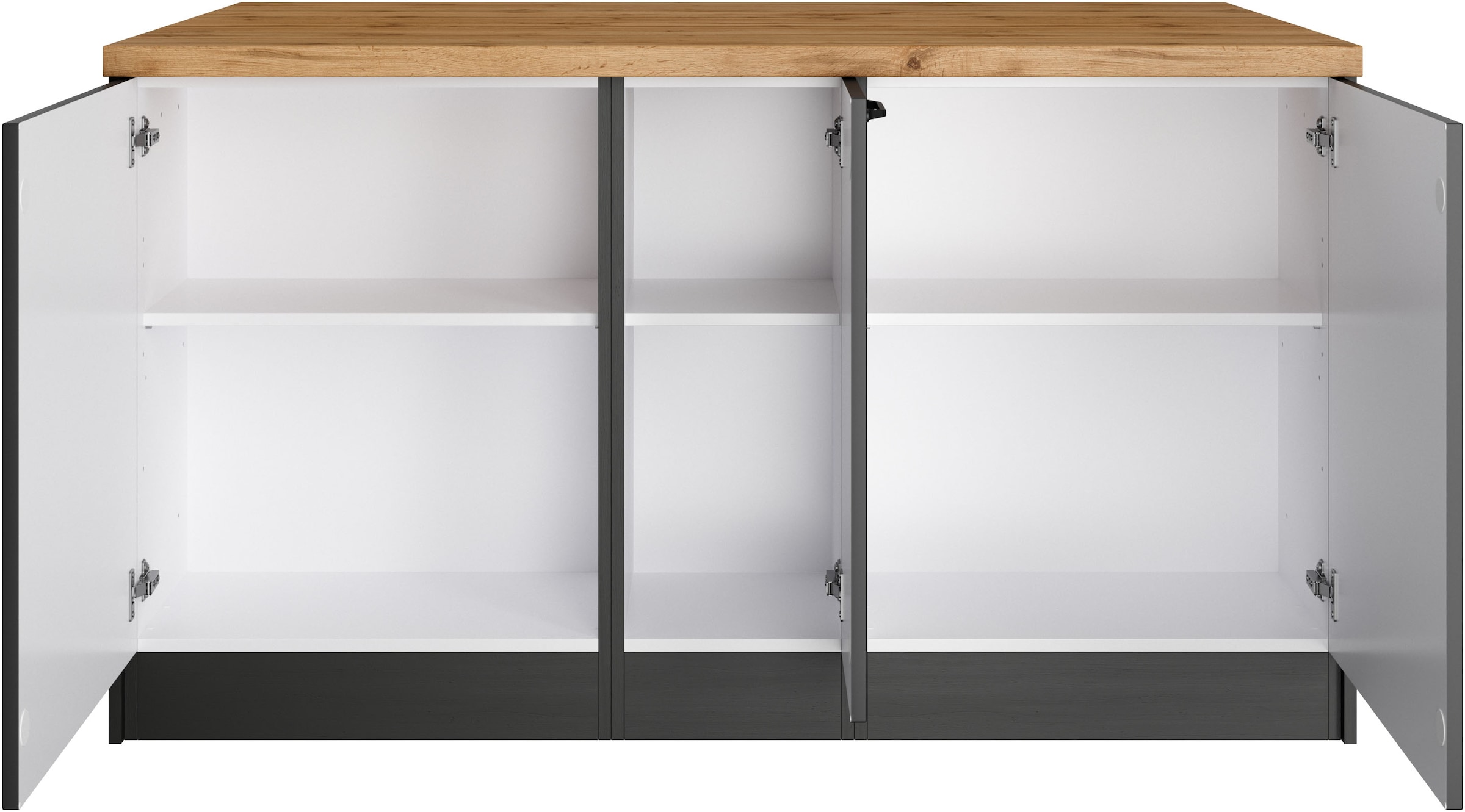 KOCHSTATION Kücheninsel »KS-Lana, Breite 153 cm« MDF-Fronten, Arbeitsplatte 38mm stark