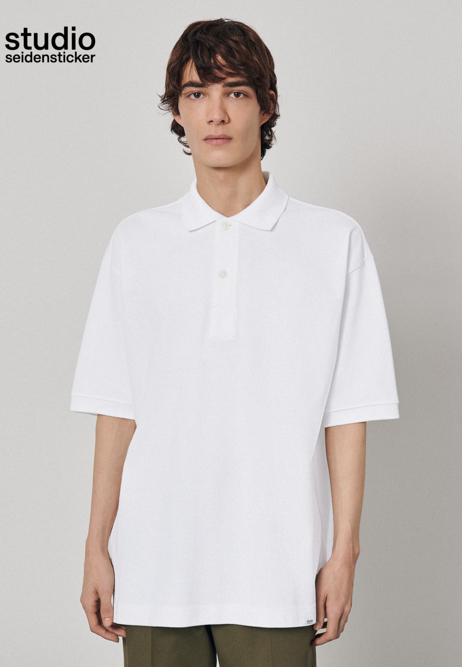 Image of seidensticker T-Shirt »Studio«, Kurzarm Kragen Uni bei Ackermann Versand Schweiz