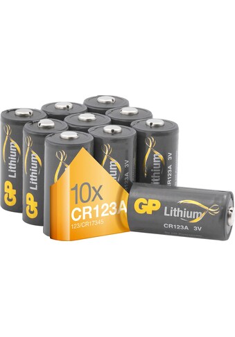 GP Batteries Batterie »CR123A Lithium Batterie GP Lithium«, 3 V, (10 St.) kaufen