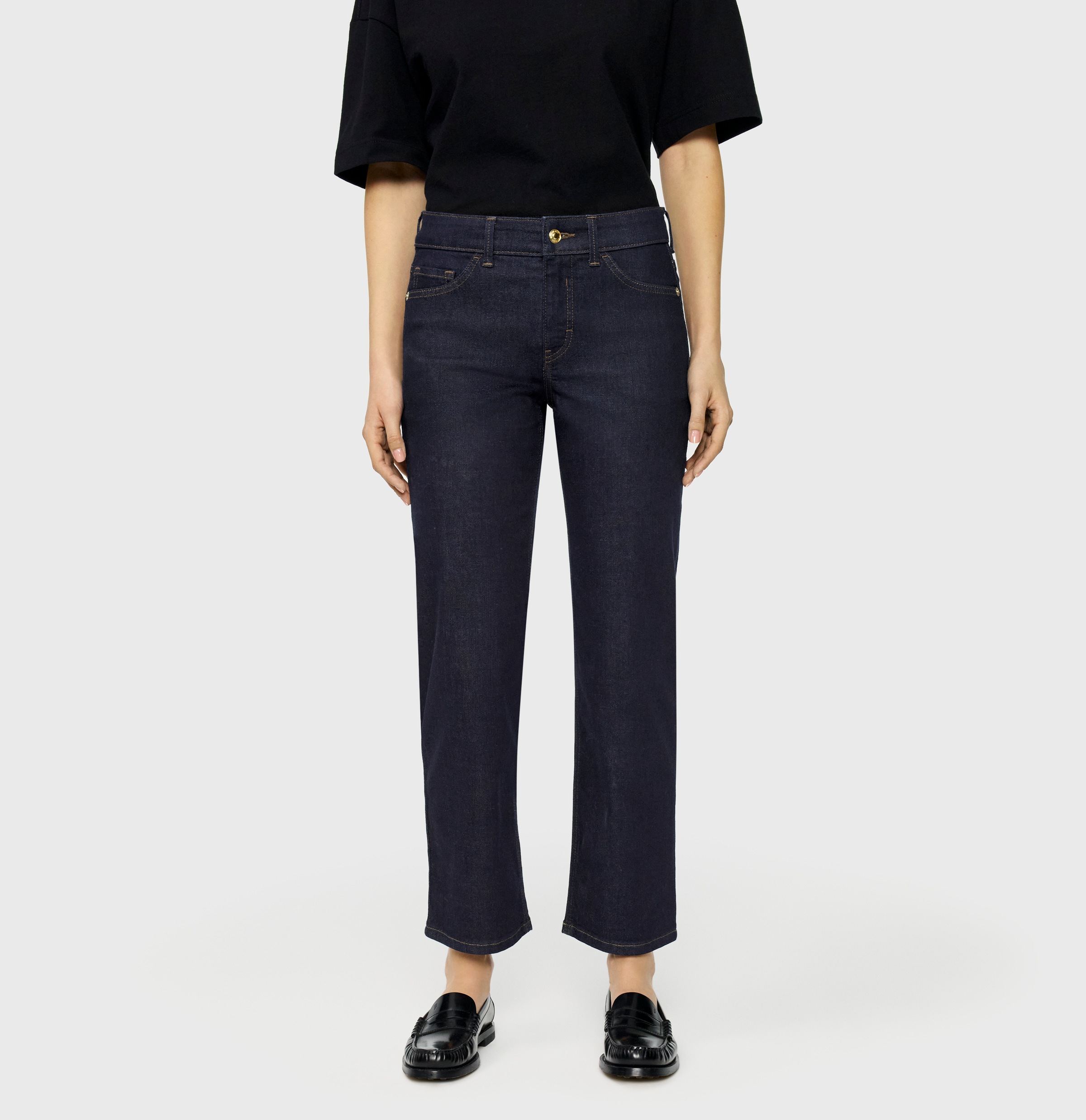 Image of MAC Slim-fit-Jeans "CARRIE straight" Atmungsaktiver Ganzjahres-Denim