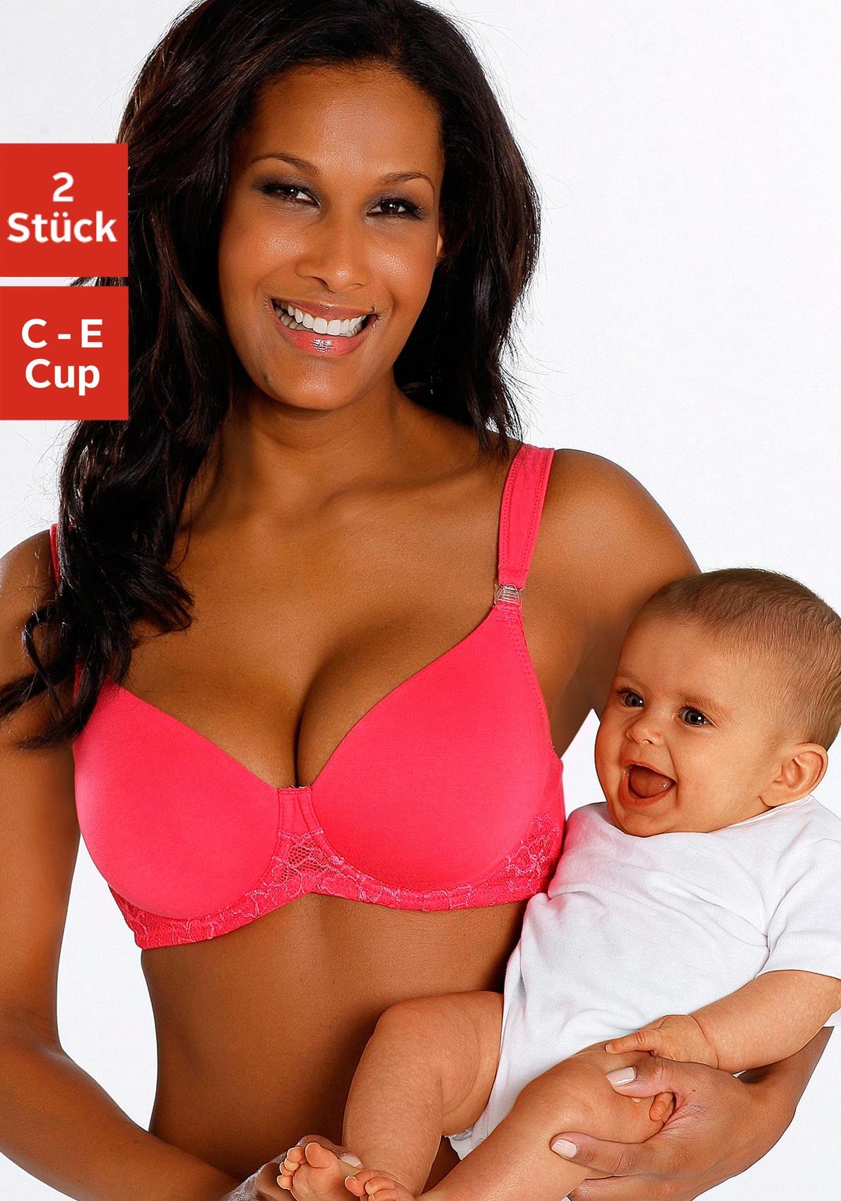 Image of petite fleur Still-BH, (2 Stück), mit Bügel, nahtlos vorgeformten Cups und wattierten Trägern, Basic Dessous bei Ackermann Versand Schweiz