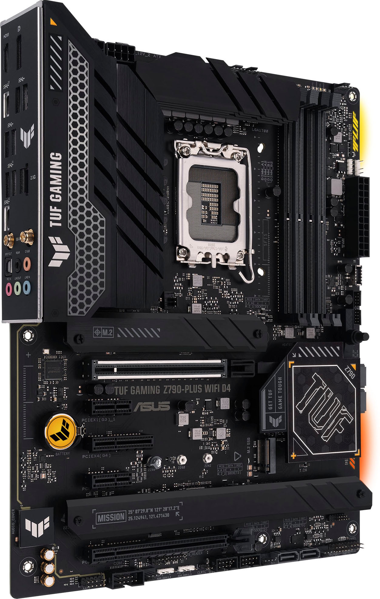 Asus Mainboard »TUF GAMING Z790-PLUS WIFI D4«, ATX, PCIe 5.0, DDR4 Speicher, 4x M.2, HDMI, DisplayPort, WiFi 6