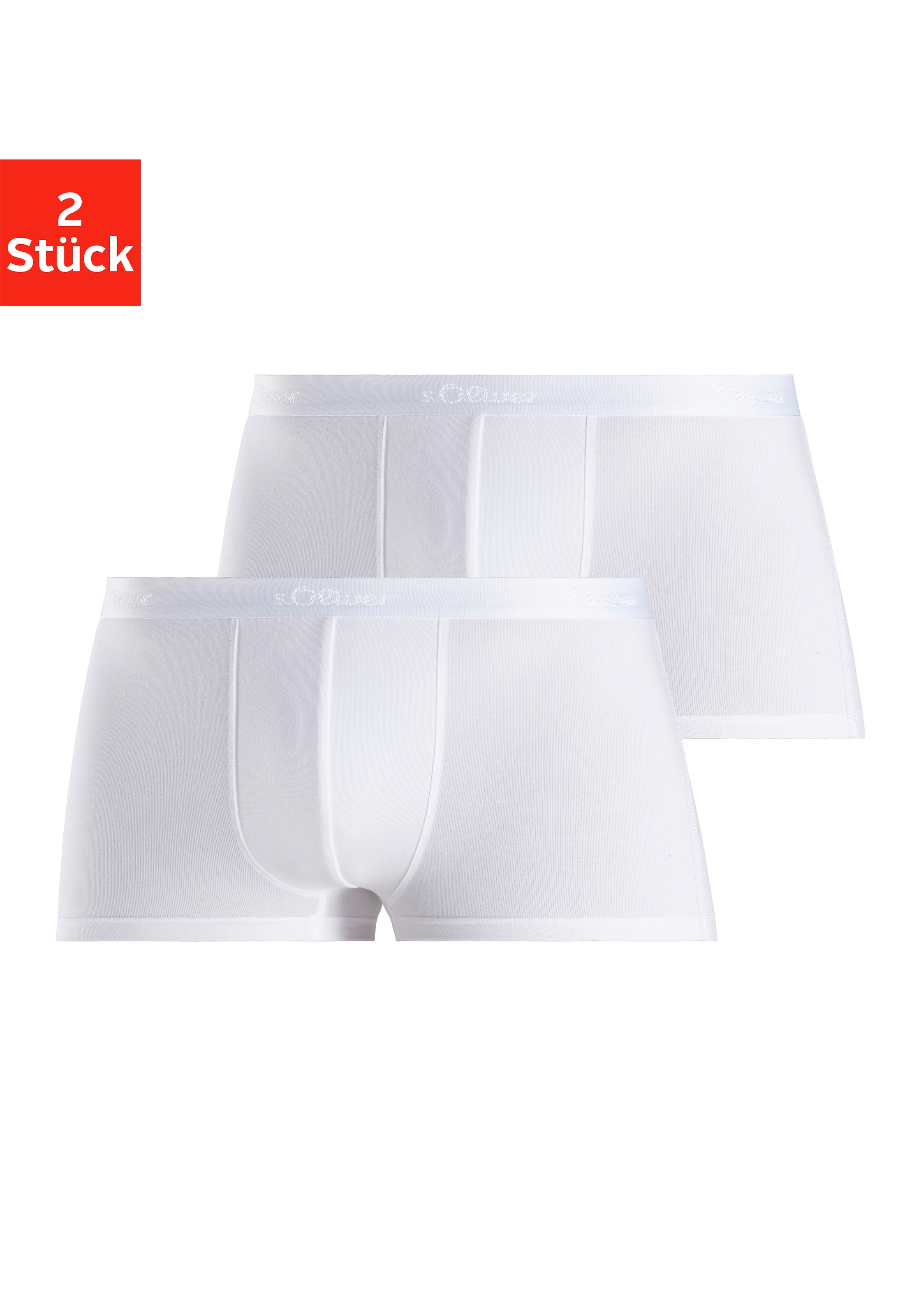 Image of s.Oliver Hipster Packung, 2 Stk. knapp sitzende Boxershorts aus weichem Modal